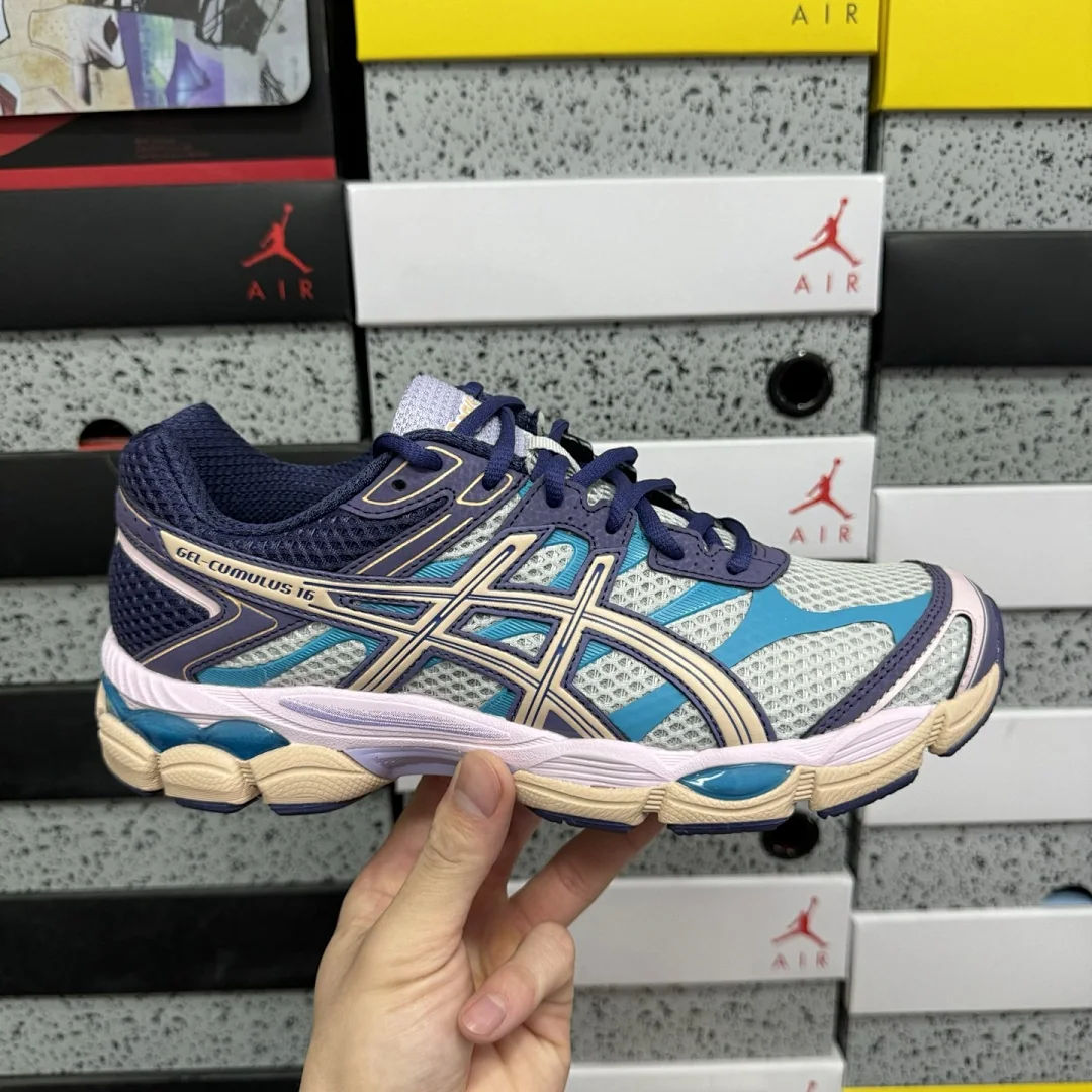 아식스 [TOP] 젤 큐뮬러스 16 1203A763-020 200297 Asics Gel-Cumulus 16 Purple Cloud Grey 상세 이미지 3