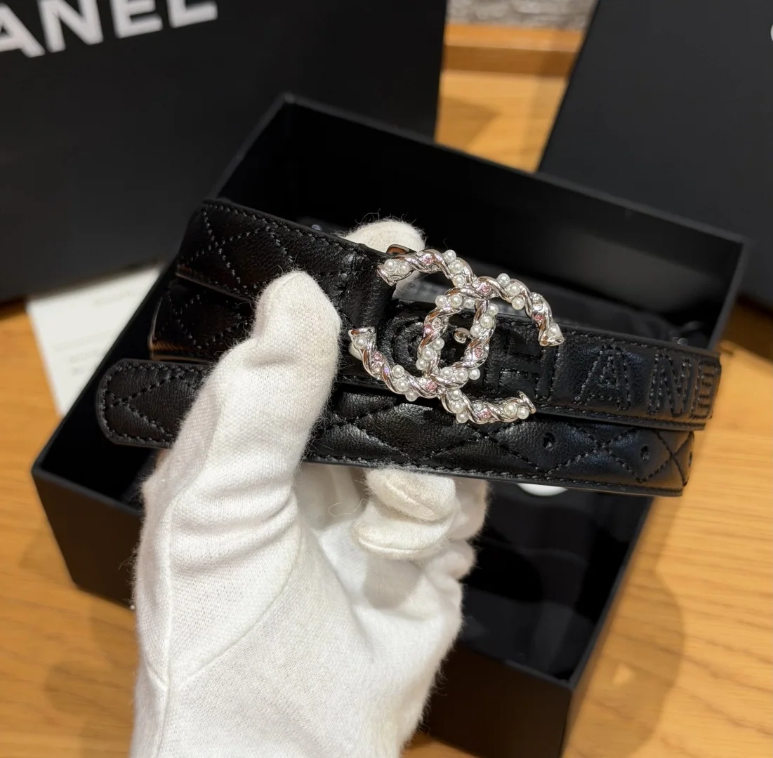 샤넬 퀼팅 램스킨 20mm 벨트 상세 이미지 2