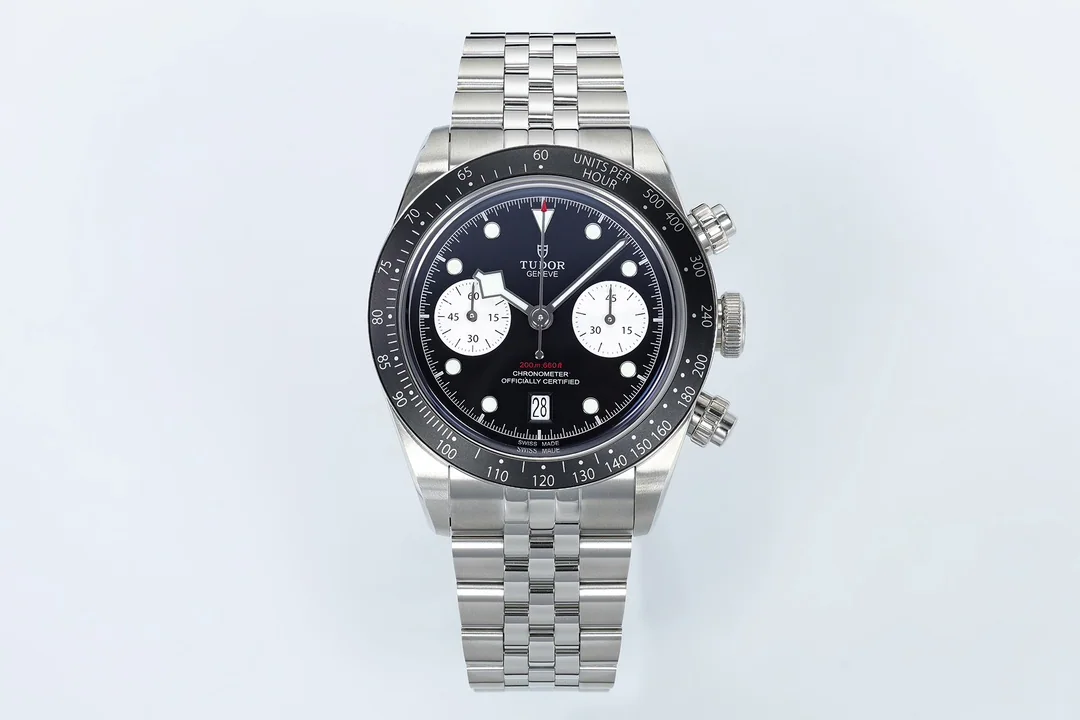 튜더 블랙베이 크로노그래프 타키미터 베젤 ZF 공장 남성 시계 레플리카 45591 Tudor