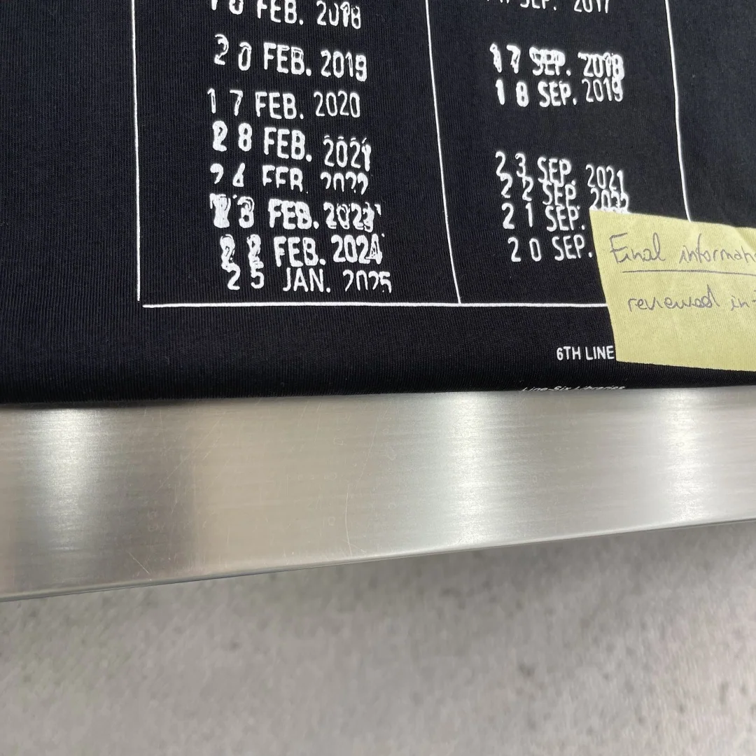 마르지엘라 프린트 크루넥 반팔티셔츠 2026 SS 상세 이미지 5