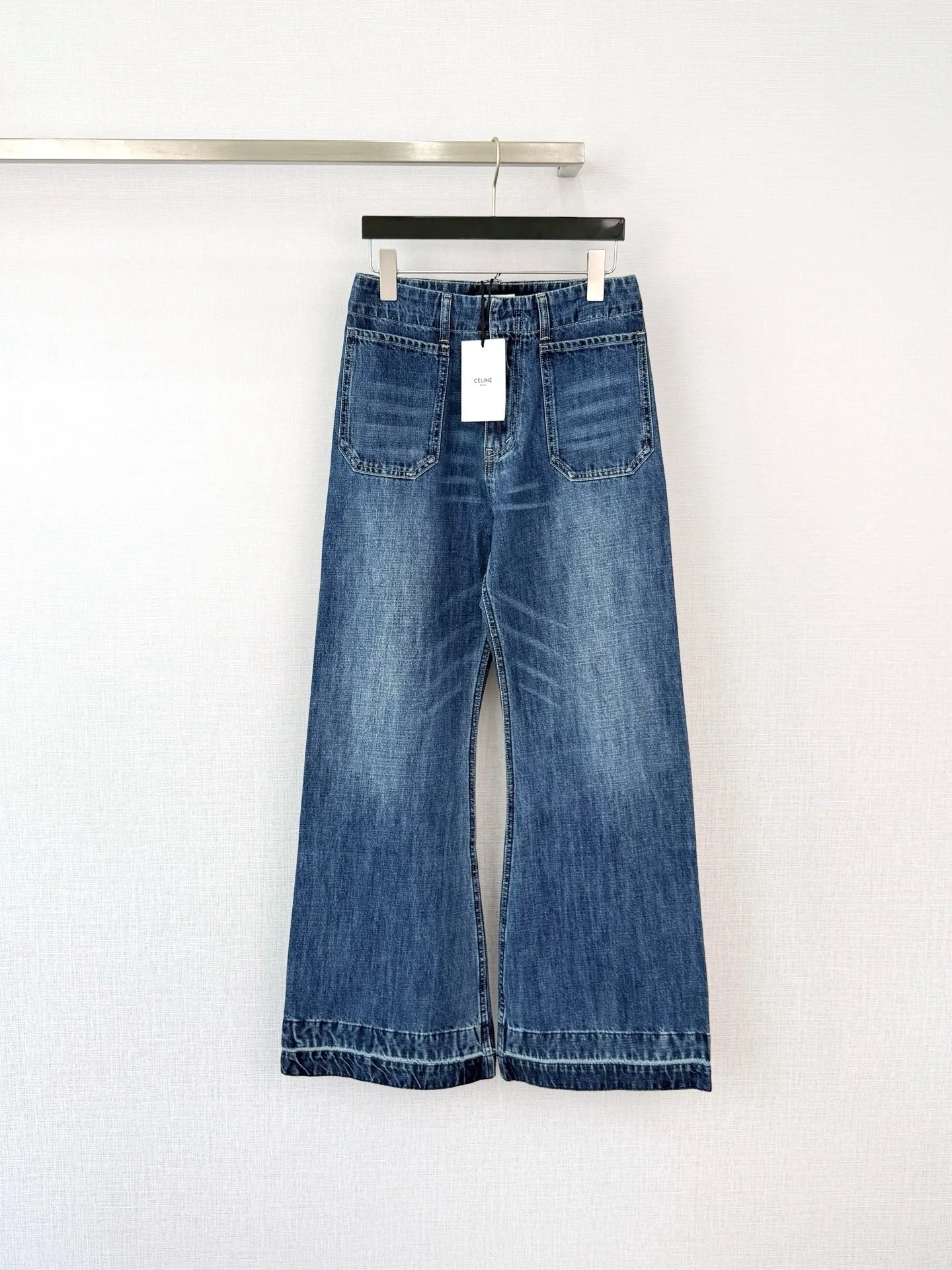 셀린느 블루 자수 포켓 청바지 상세 이미지 1
