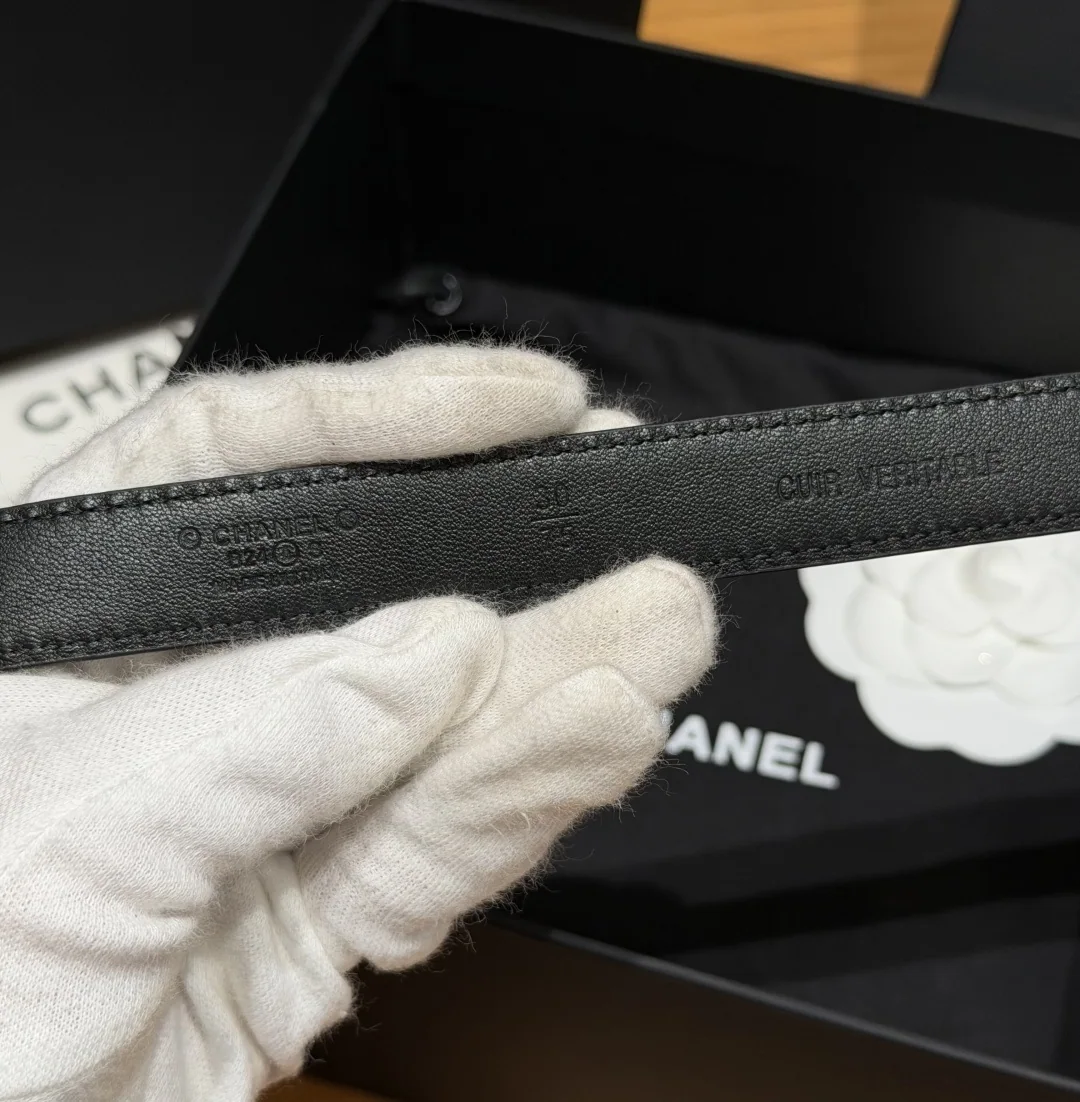 샤넬 퀼팅 램스킨 20mm 벨트 상세 이미지 4