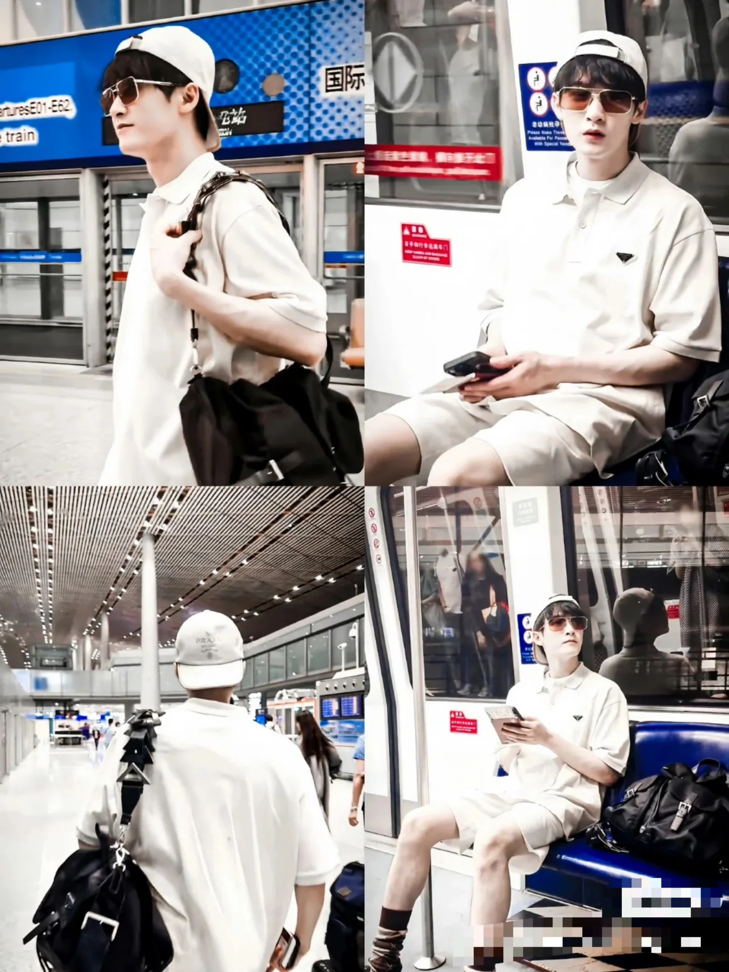 프라다 캔버스 배턴 모자 상세 이미지 2