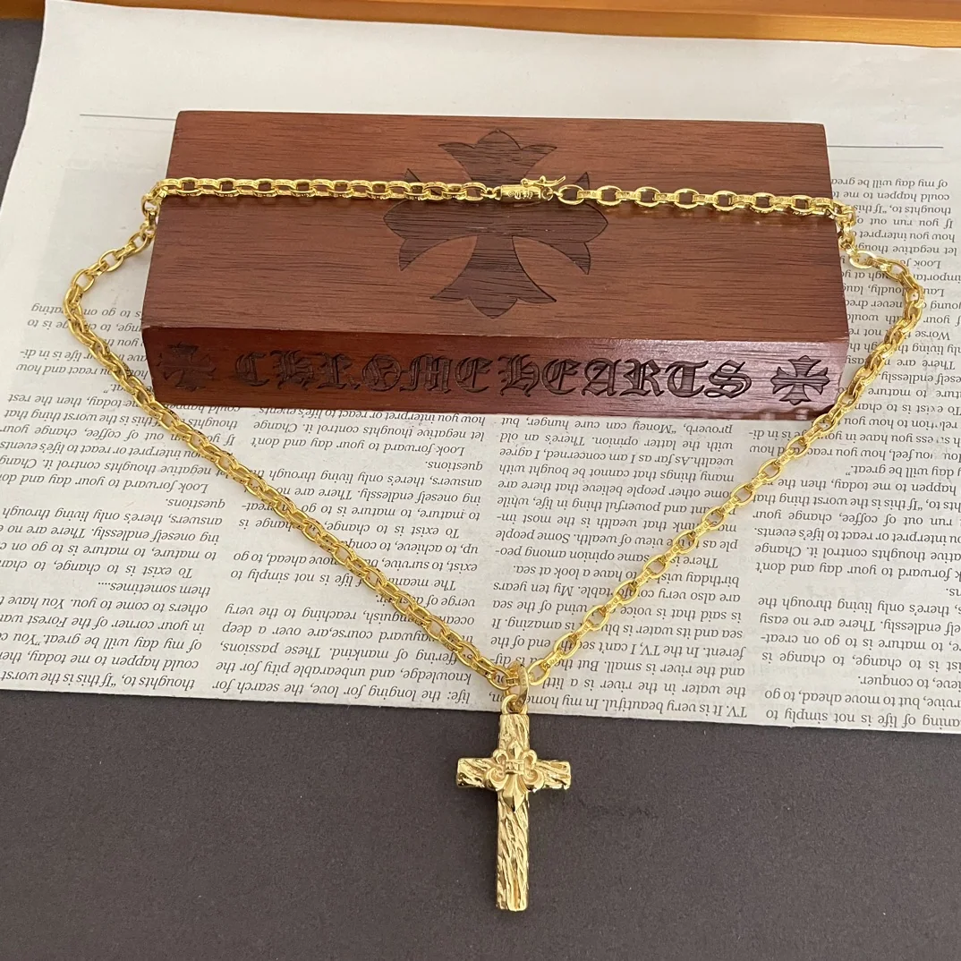 크롬하츠 알파벳 십자가 펜던트 목걸이 상세 이미지 5