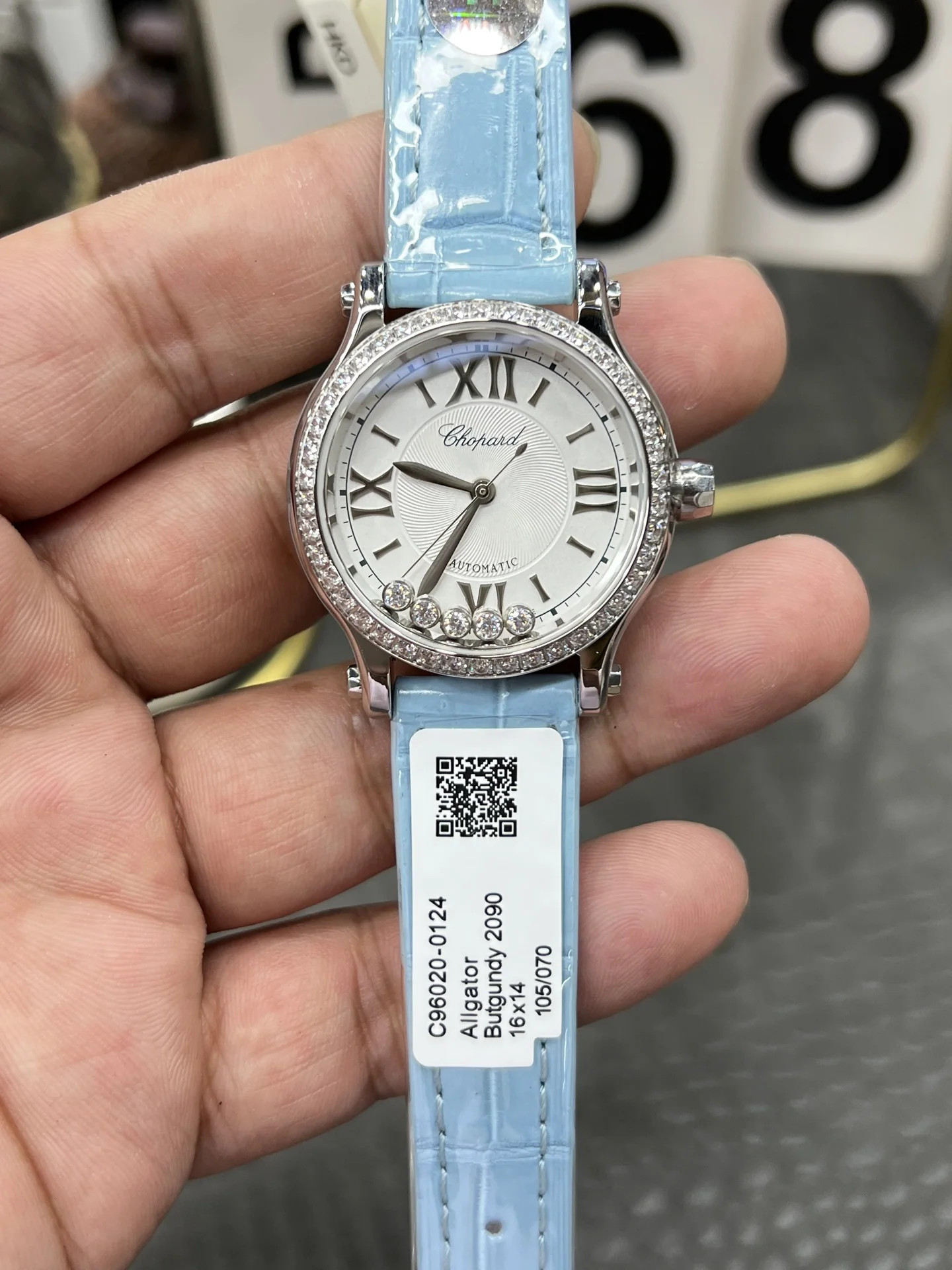 쇼파드 해피 다이아몬드 YF 공장 시걸 2892 오토매틱 여성 시계 레플리카 45065 Chopard