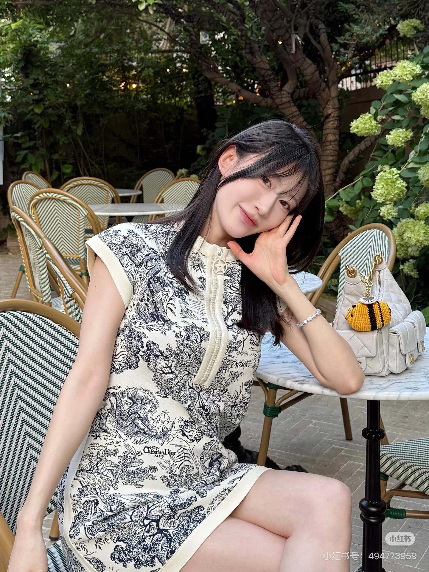 디올 트일레타리 패턴 여성 원피스 상세 이미지 3