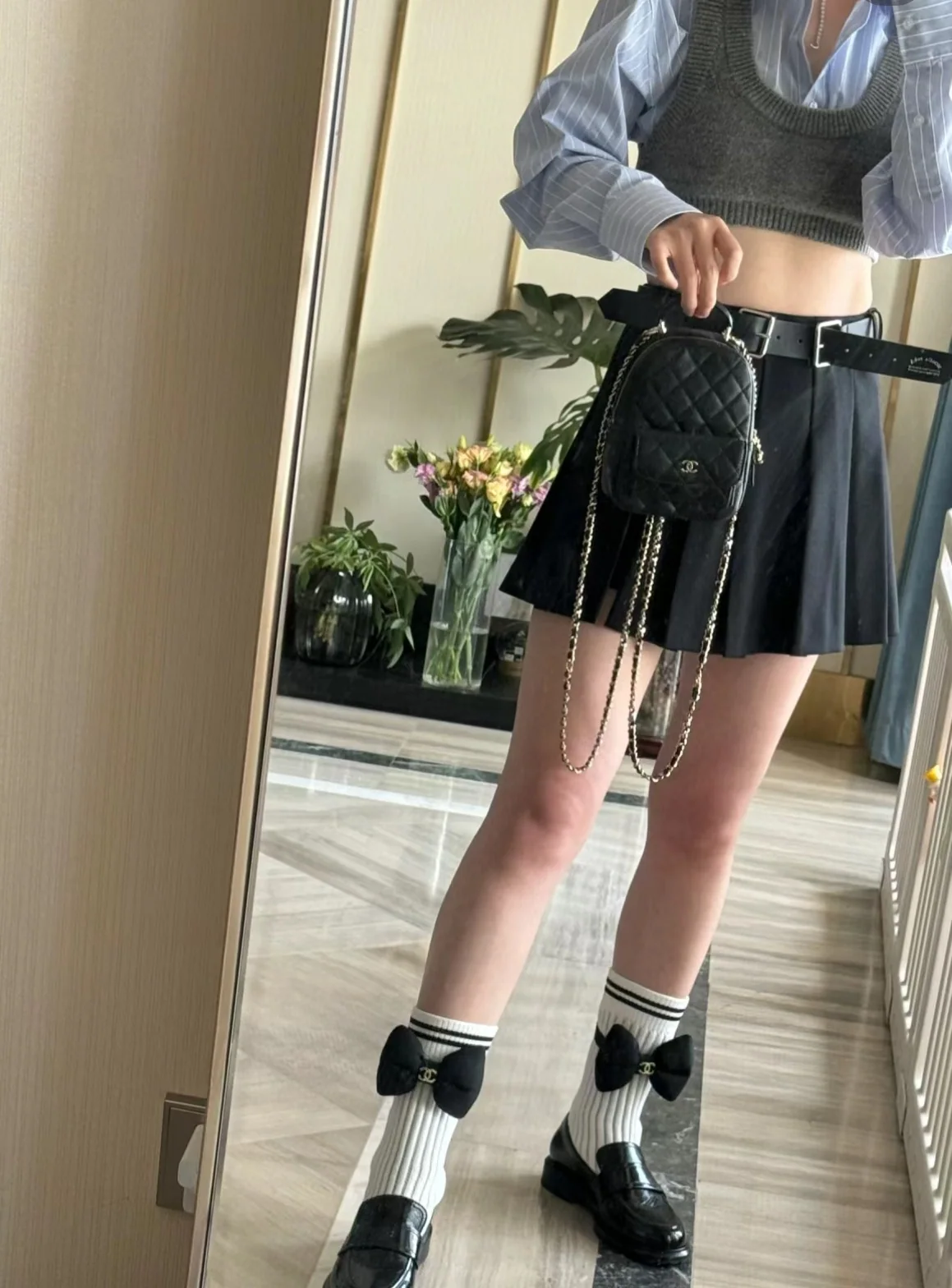 샤넬 소가죽 미니 백팩 상세 이미지 9