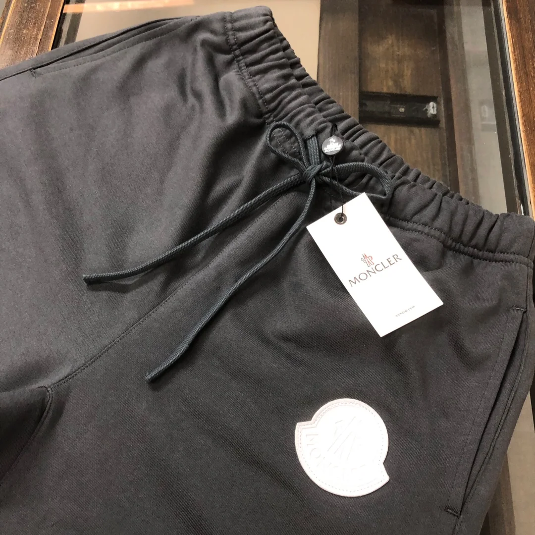 몽클레어 로고 캐주얼 430 g 워싱 코튼 남성 반바지 430 G 상세 이미지 3