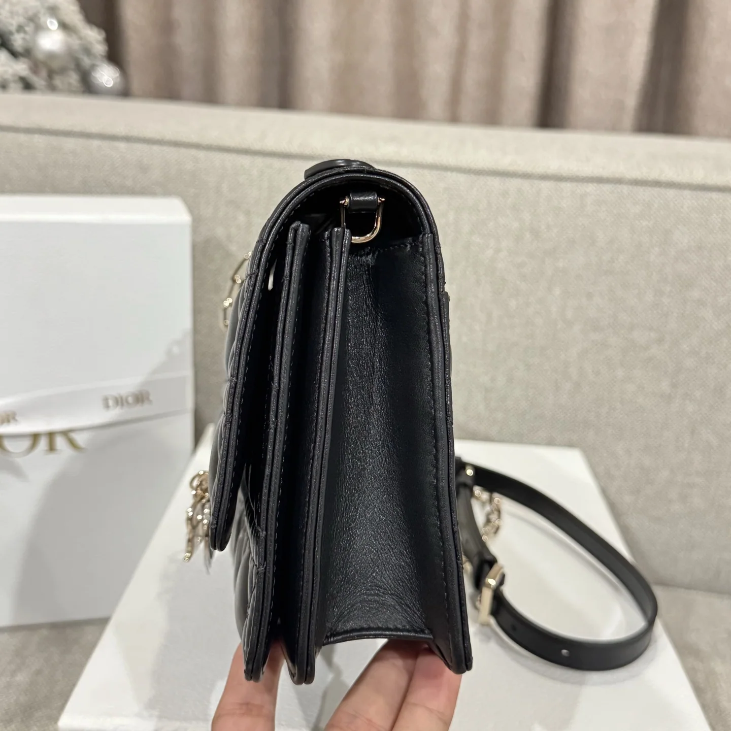디올 블랙 대형 토트백 상세 이미지 4
