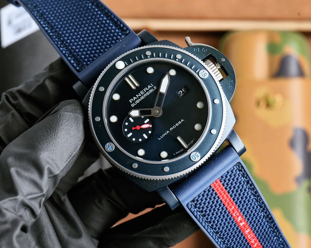 파네라이 45MM316 L 스테인리스 스틸 자동 기계식 시계 상세 이미지 2
