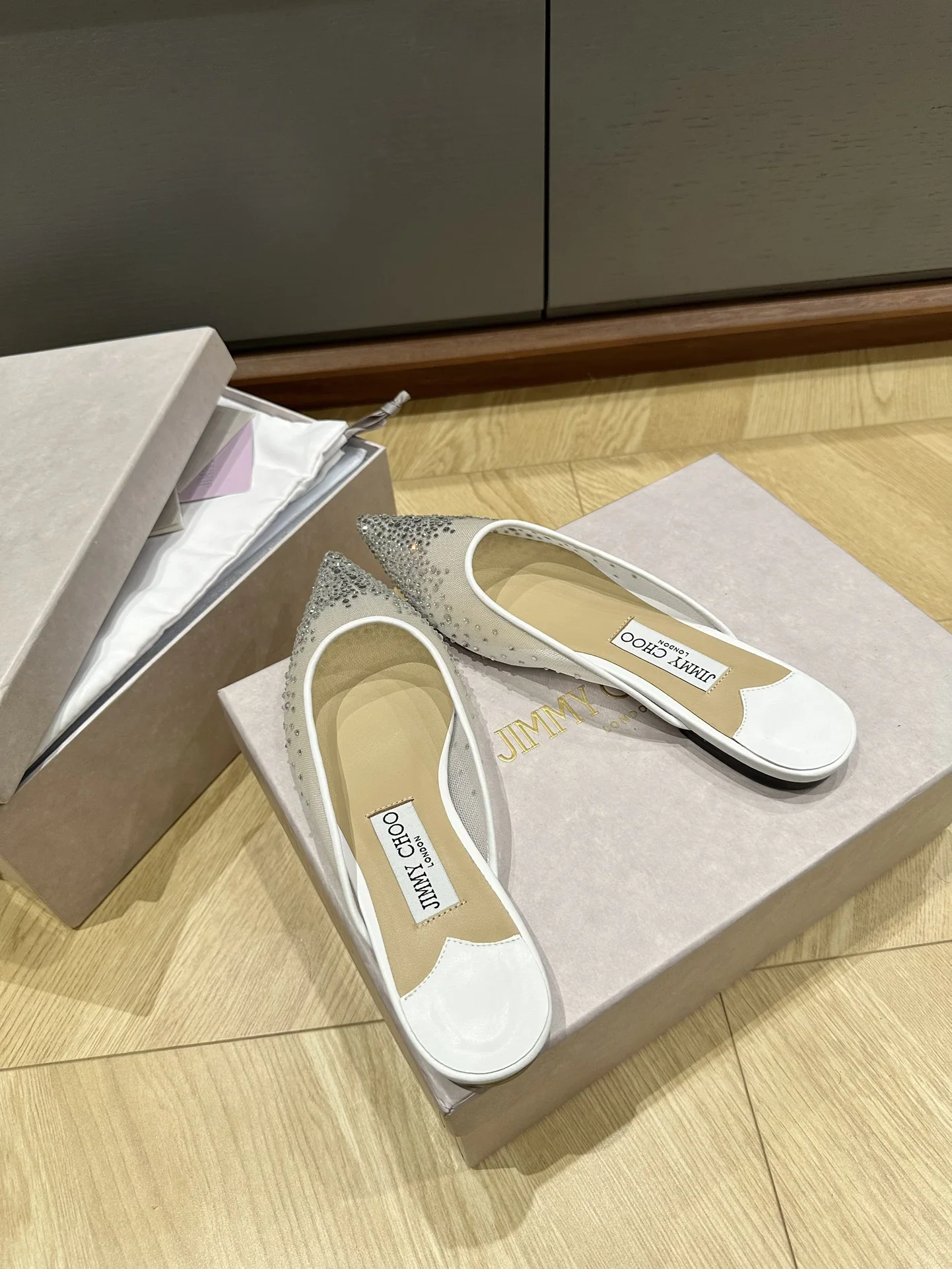 지미추 클래식 메시 하이힐 신발 8059 상세 이미지 9