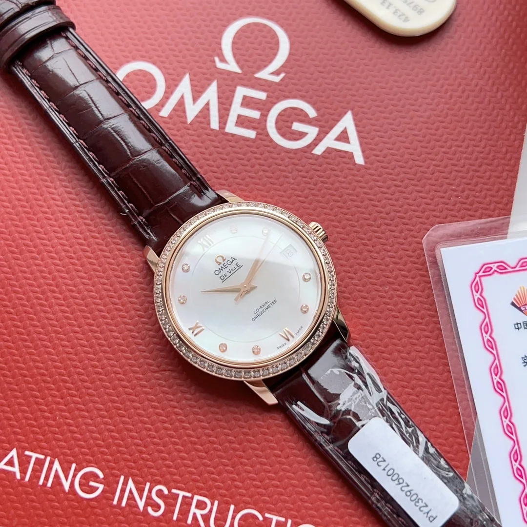 오메가 드빌 가죽스트랩 시계 레플리카 44571 Omega 상세 이미지 7