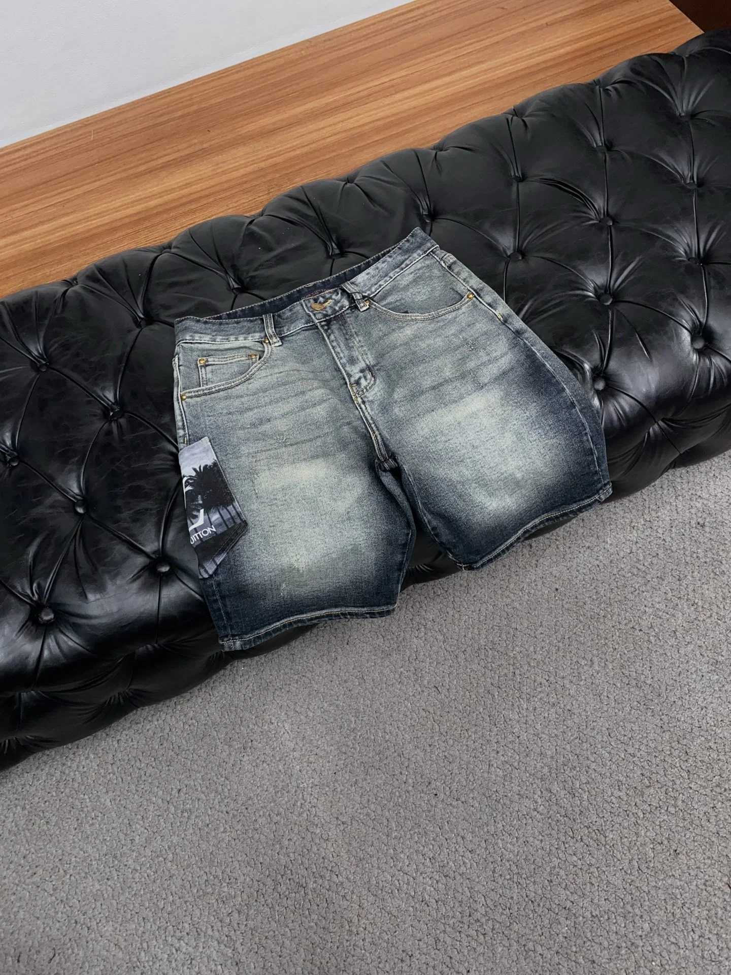 루이비통 데님 남성 반바지 상세 이미지 6