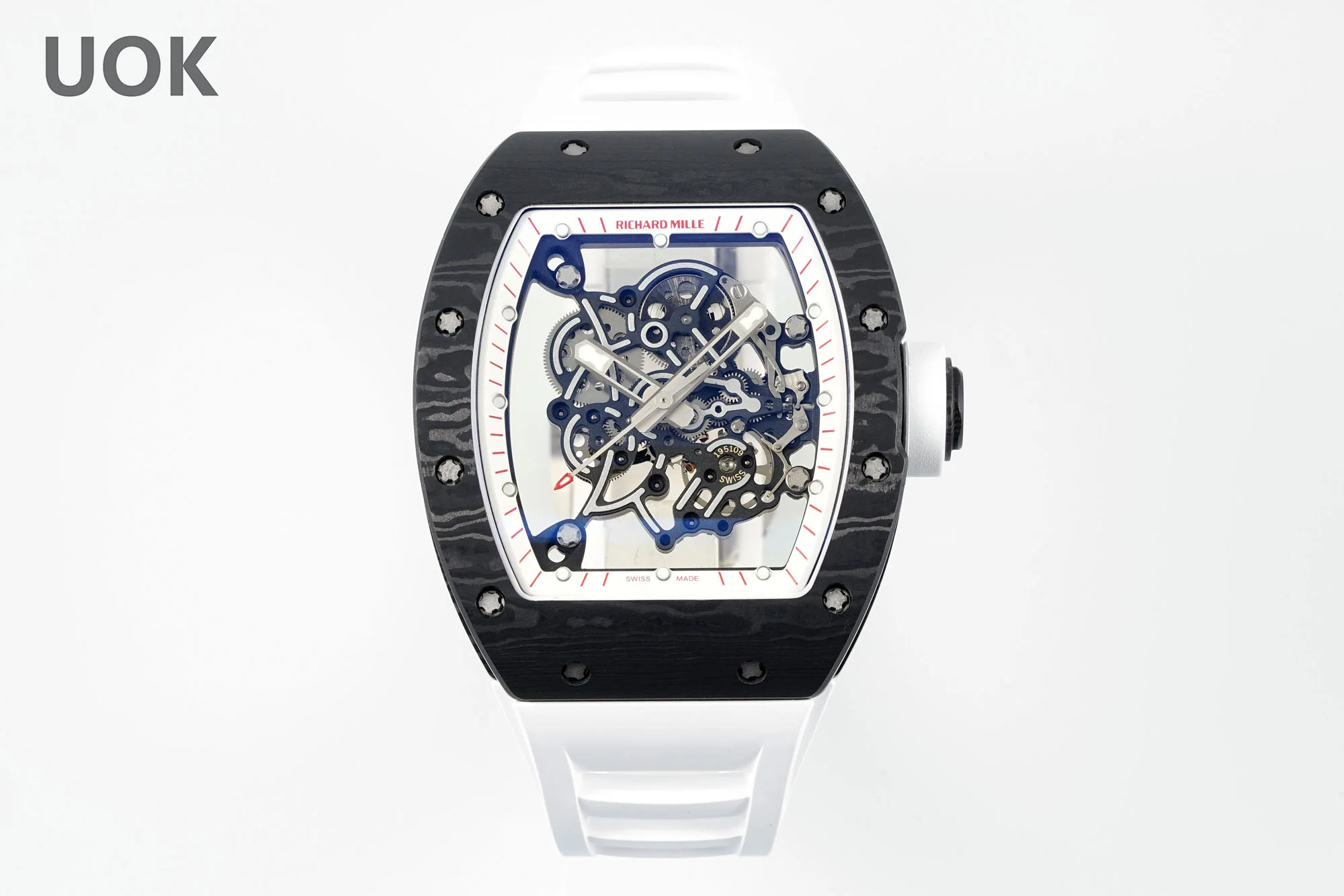 리차드밀 스켈레톤 RMUL 2 무브먼트 남성 시계 레플리카 44906 Richard Mille