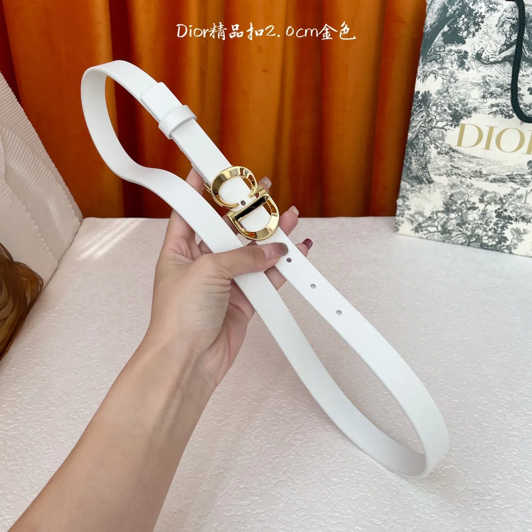 디올 CD 버클 가죽 벨트 상세 이미지 6