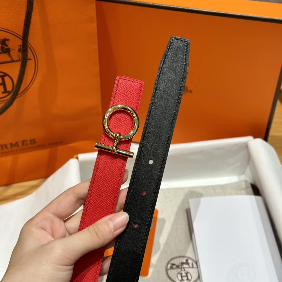 에르메스 팔라듐 버클 스위프트 가죽 벨트 상세 이미지 4