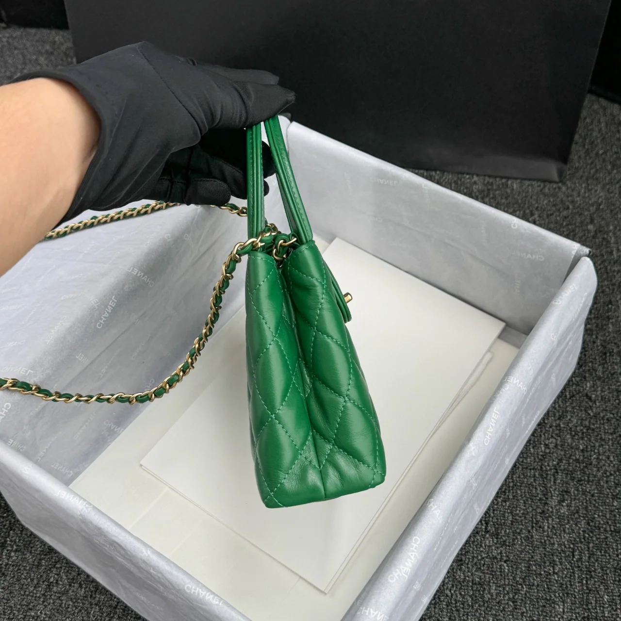 샤넬 24 A 켈리 라지 가방 그린 24 A 상세 이미지 3