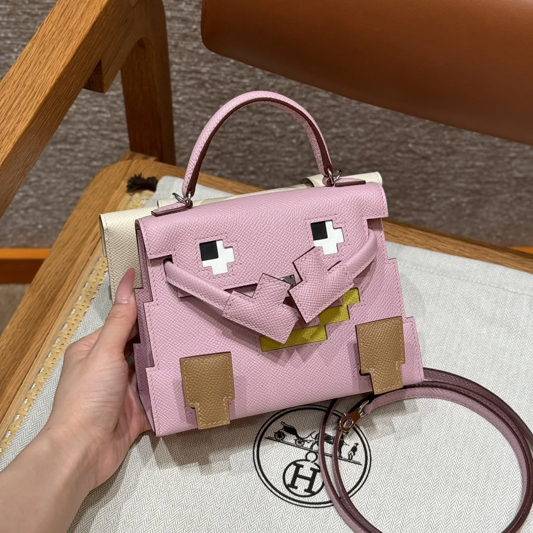 에르메스 켈리돌백 퍼플 은장 가방 상세 이미지 1