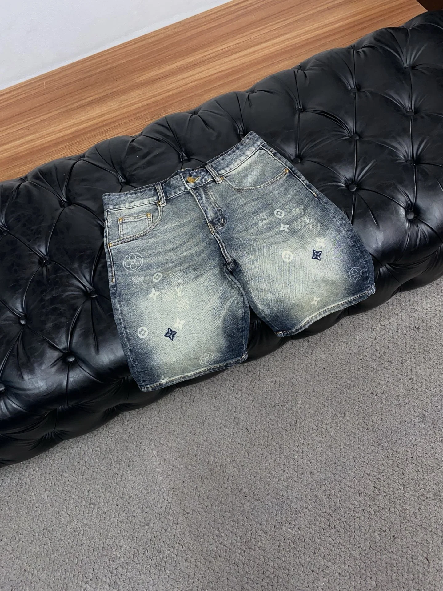 루이비통 데님 남성 반바지 상세 이미지 6