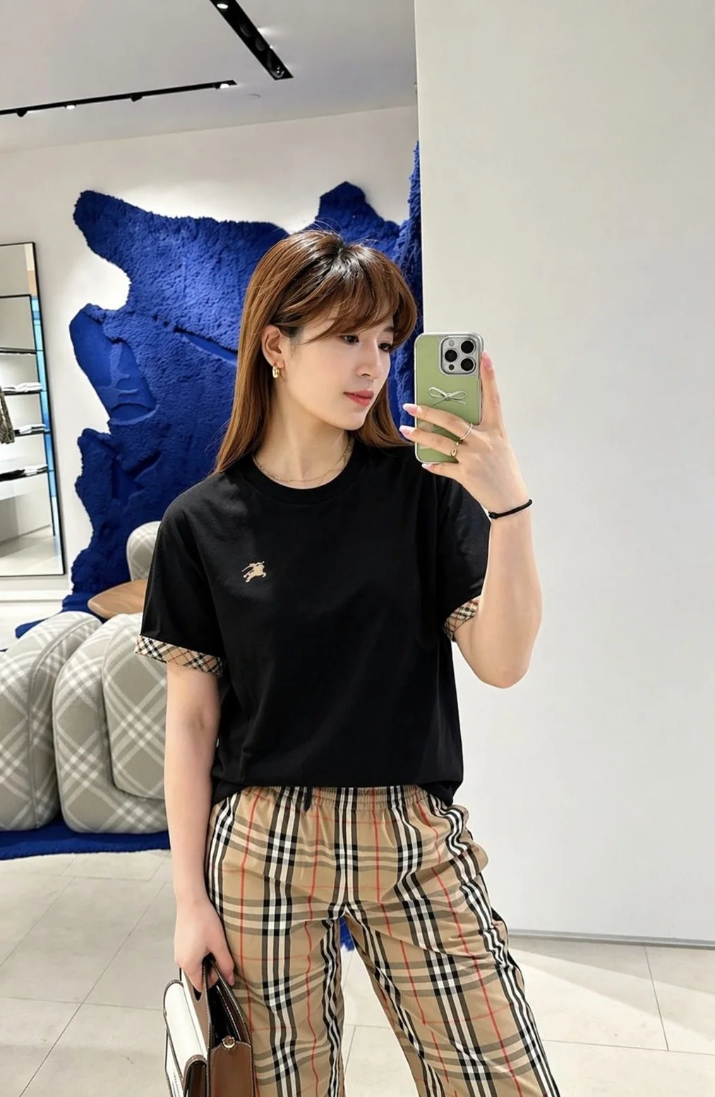 버버리 여성 반팔 티셔츠 상세 이미지 2