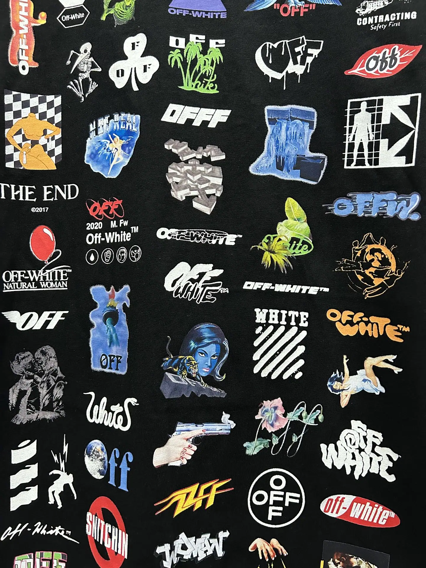오프화이트 OW 24 ss 10 주년 기념 남성 반팔 티셔츠 상세 이미지 3