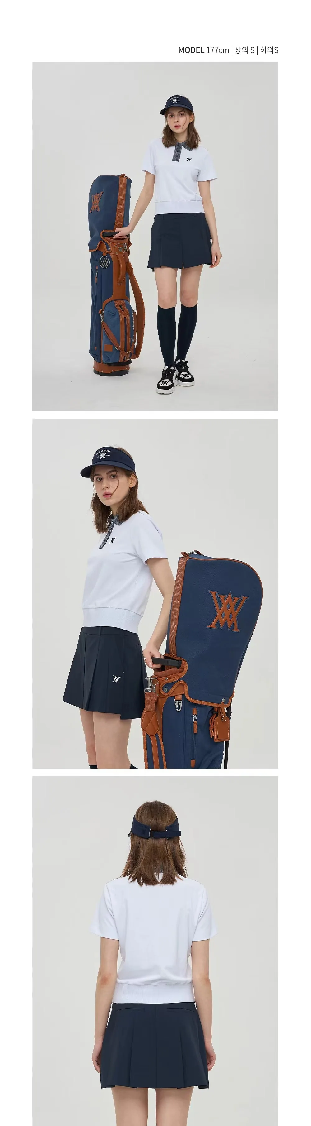 어뉴골프 여성 골프웨어 반팔 티셔츠 153686