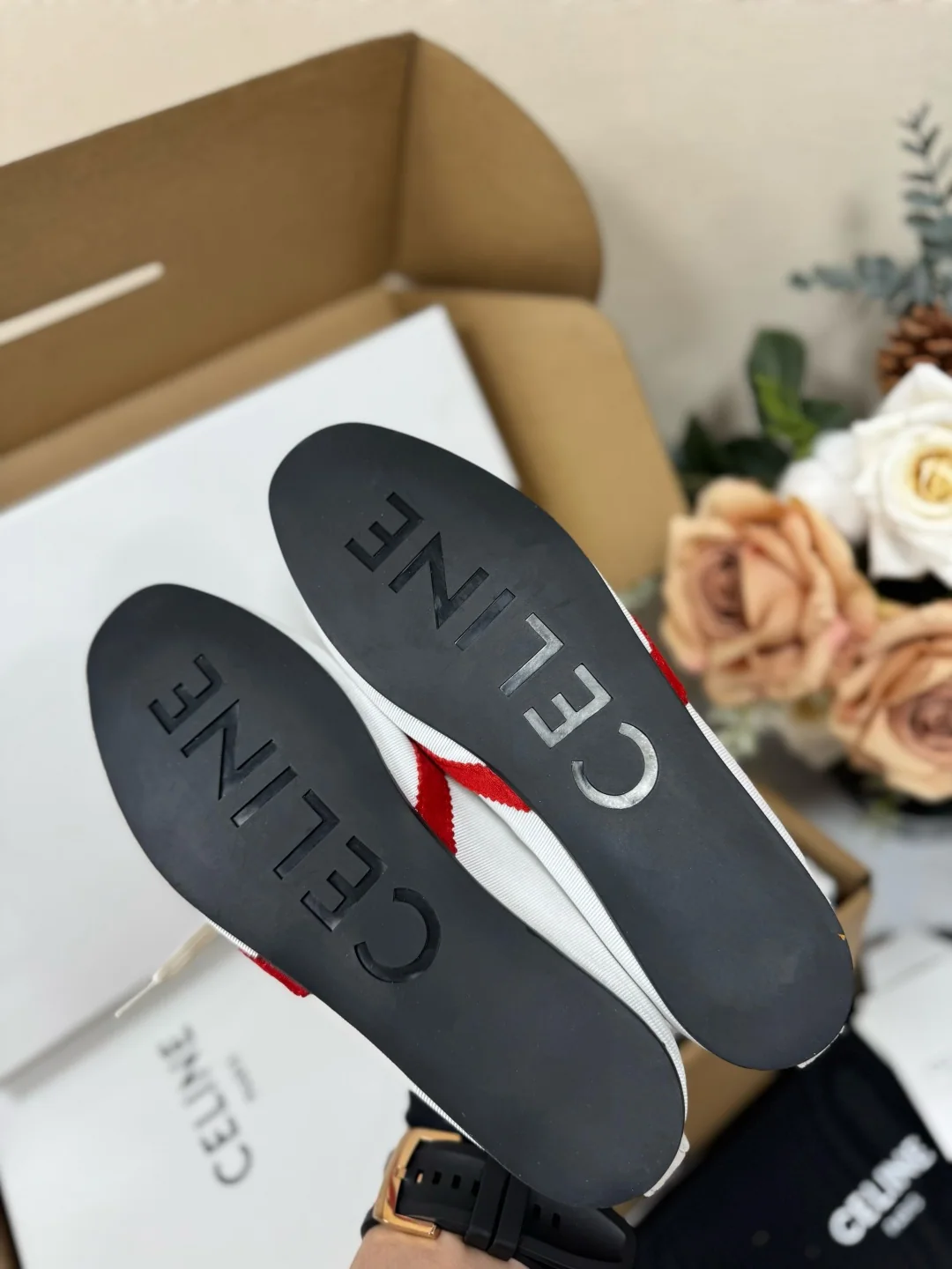셀린느 레트로 컬러 블록 레이스업 트레이닝 슈즈 상세 이미지 7