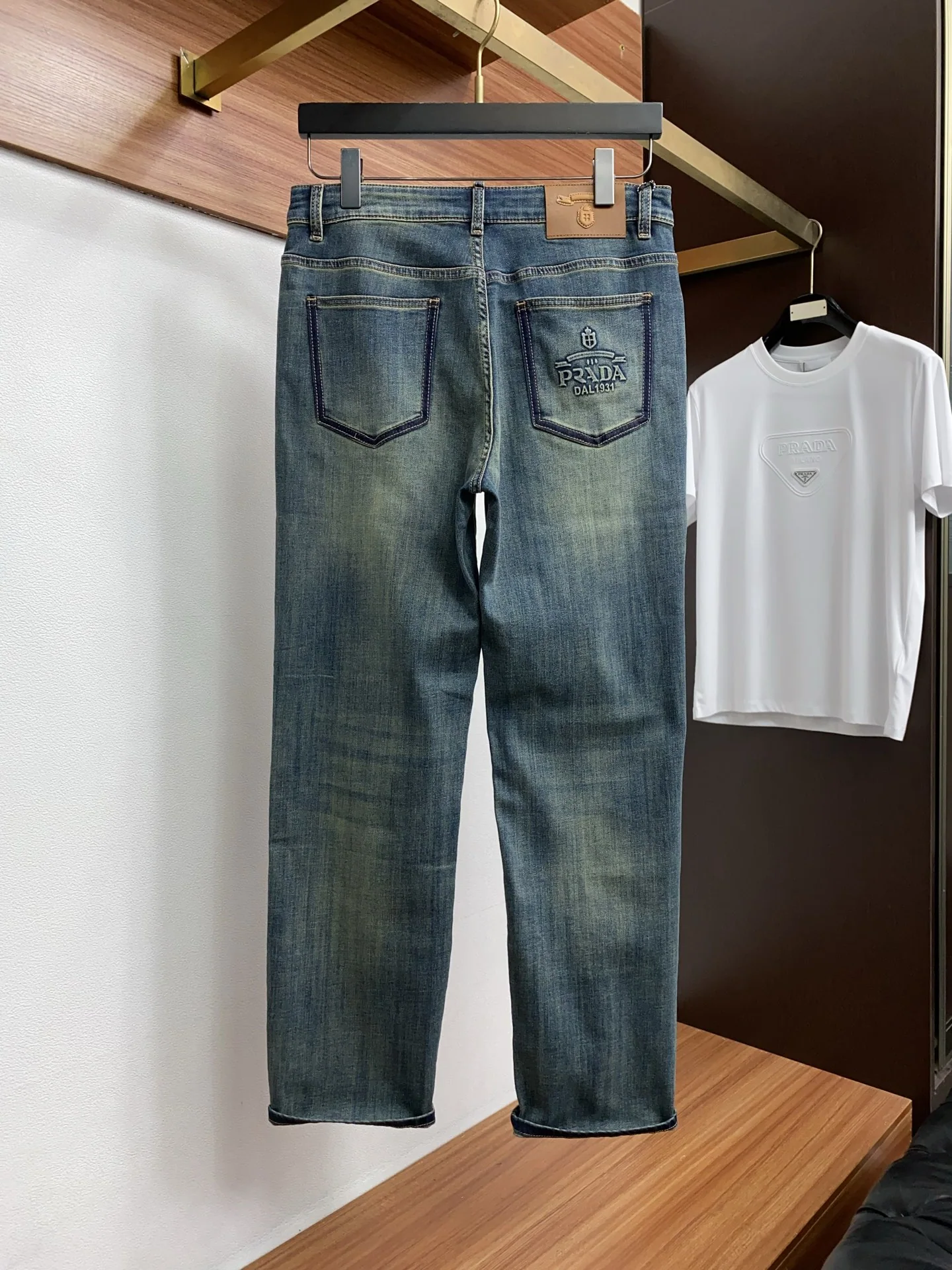 프라다 남성 데님 바지 상세 이미지 8