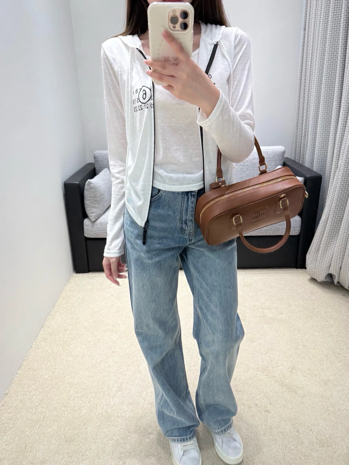 마르지엘라 후드 숏 가디건 상세 이미지 2