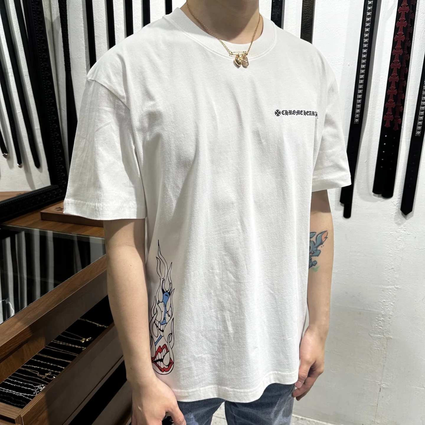 크롬하츠 남성 반소매 티셔츠 상세 이미지 9