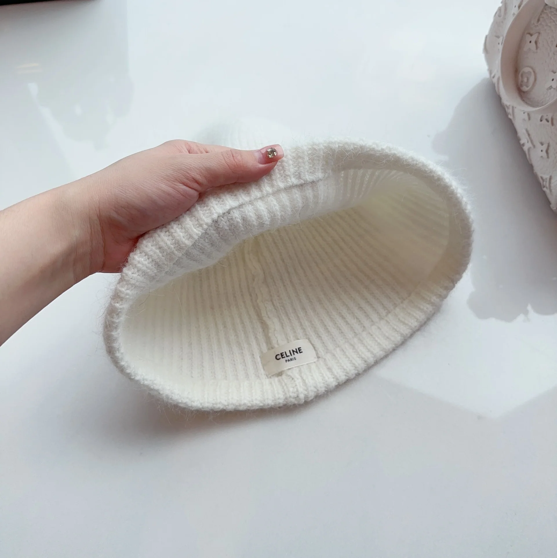 셀린느 앙고라 래빗 퍼 버킷 햇 상세 이미지 7