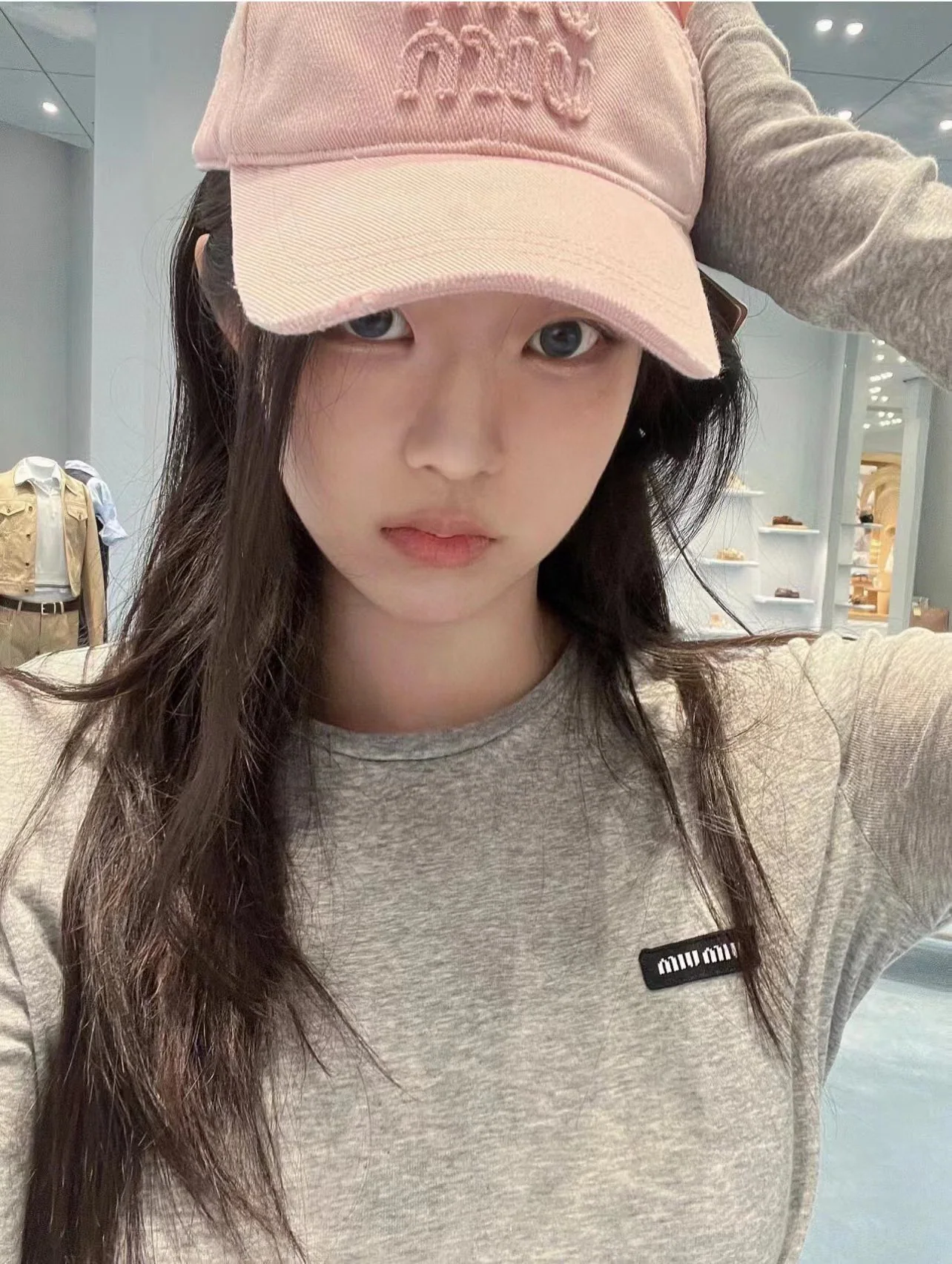미우미우 데님 야구모자 상세 이미지 1