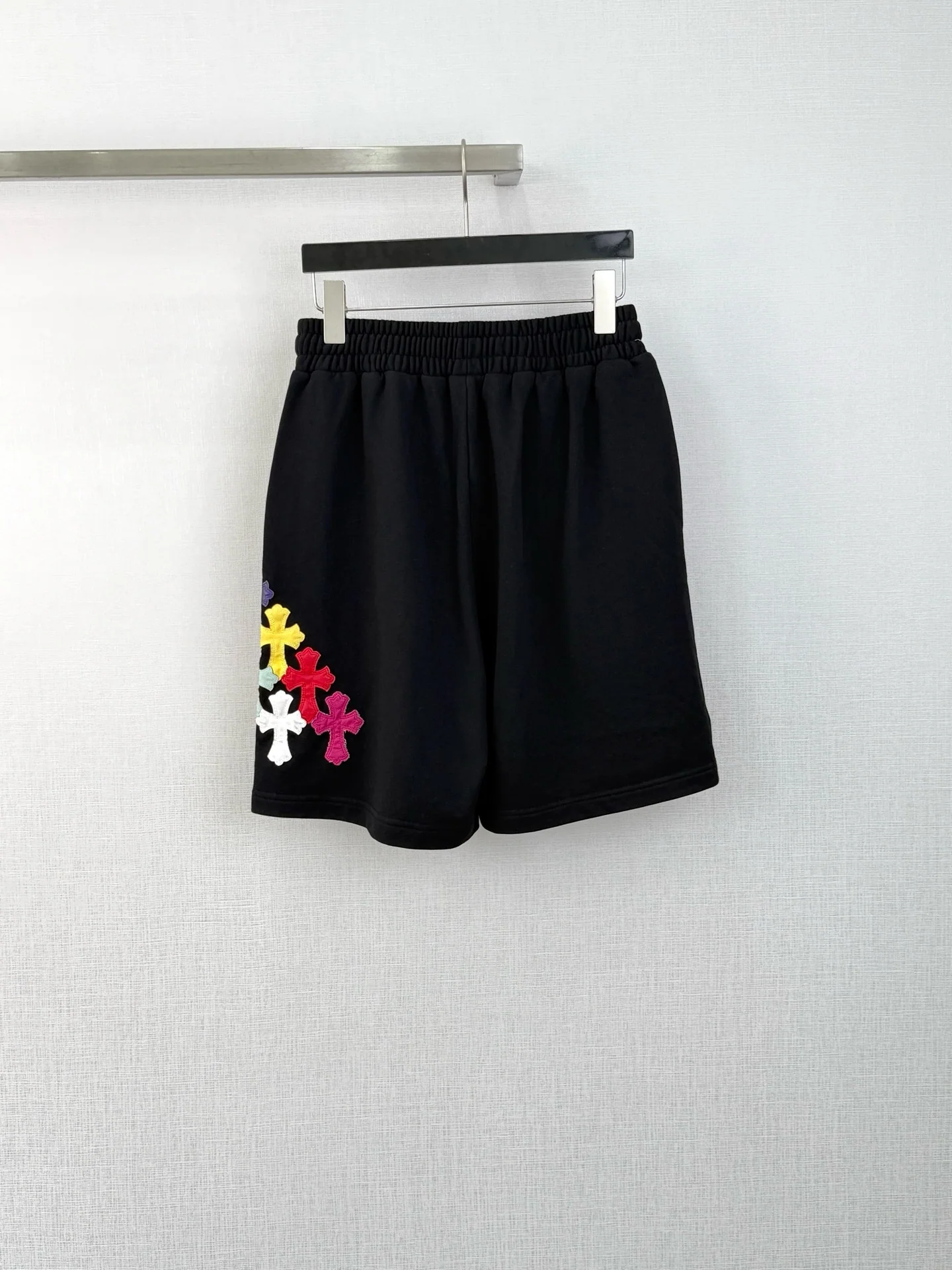 크롬하츠 컬러풀 레더 크로스 캐주얼 스웨트 반바지 상세 이미지 2