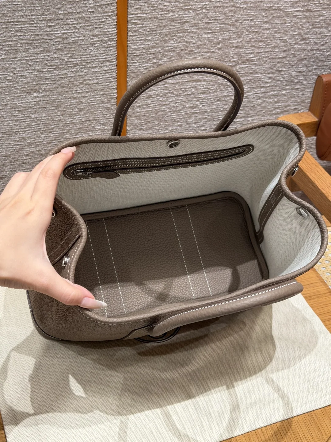 에르메스 가든파티 30 cm 가방 상세 이미지 6