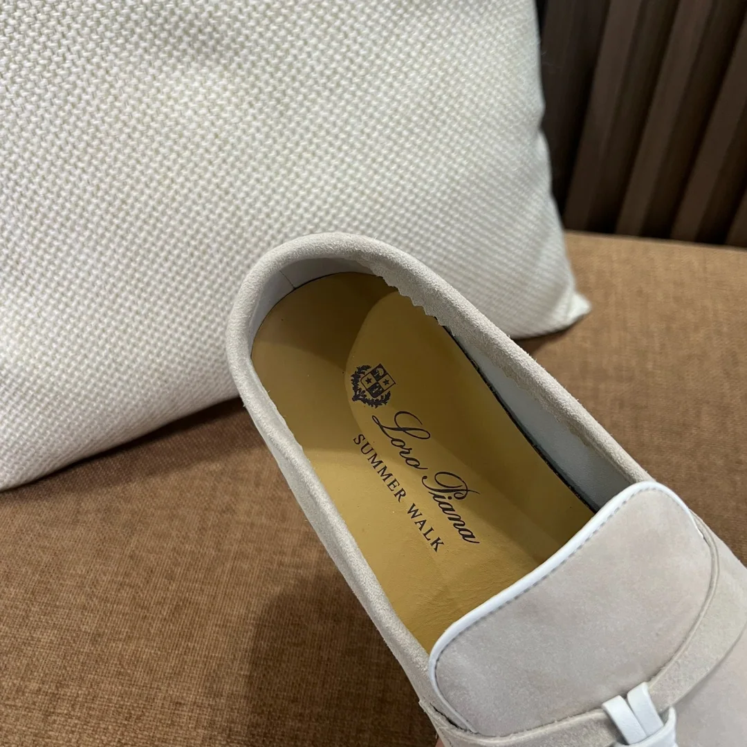 로로피아나 진주빛 핑크 화이트 파이핑 로퍼 9775 상세 이미지 8