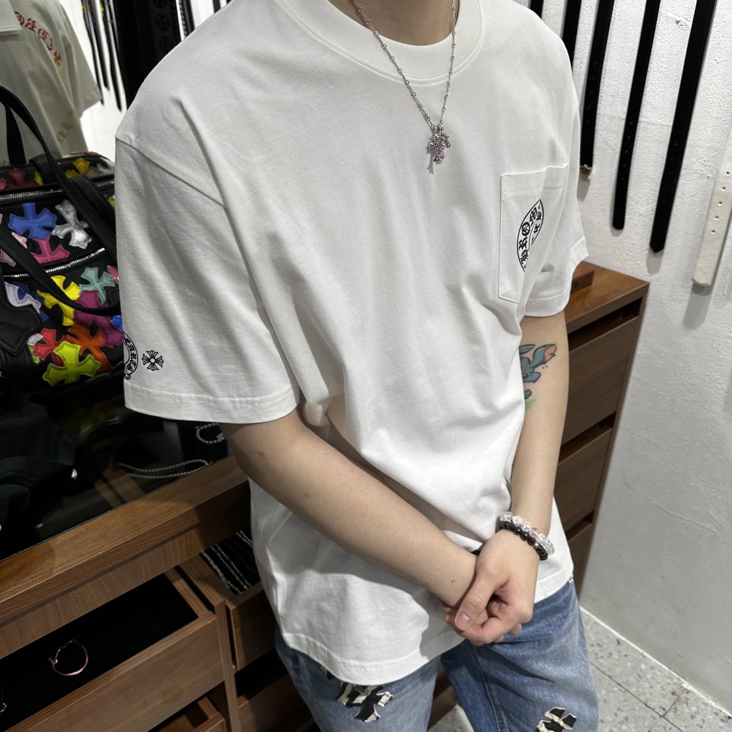 크롬하츠 남성 반팔 티셔츠 상세 이미지 7