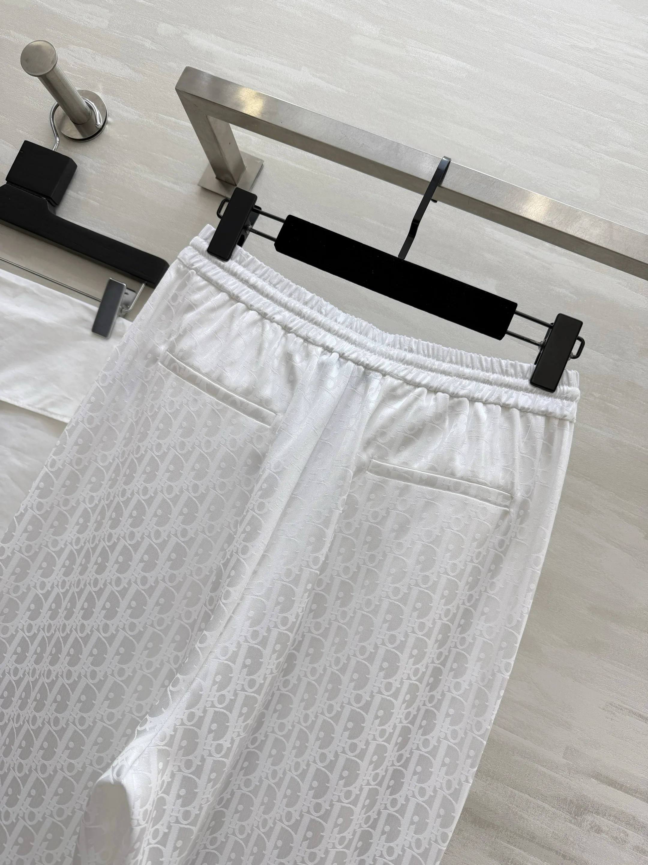 디올 아세테이트 모노크롬 와이드 레그 바지 상세 이미지 15