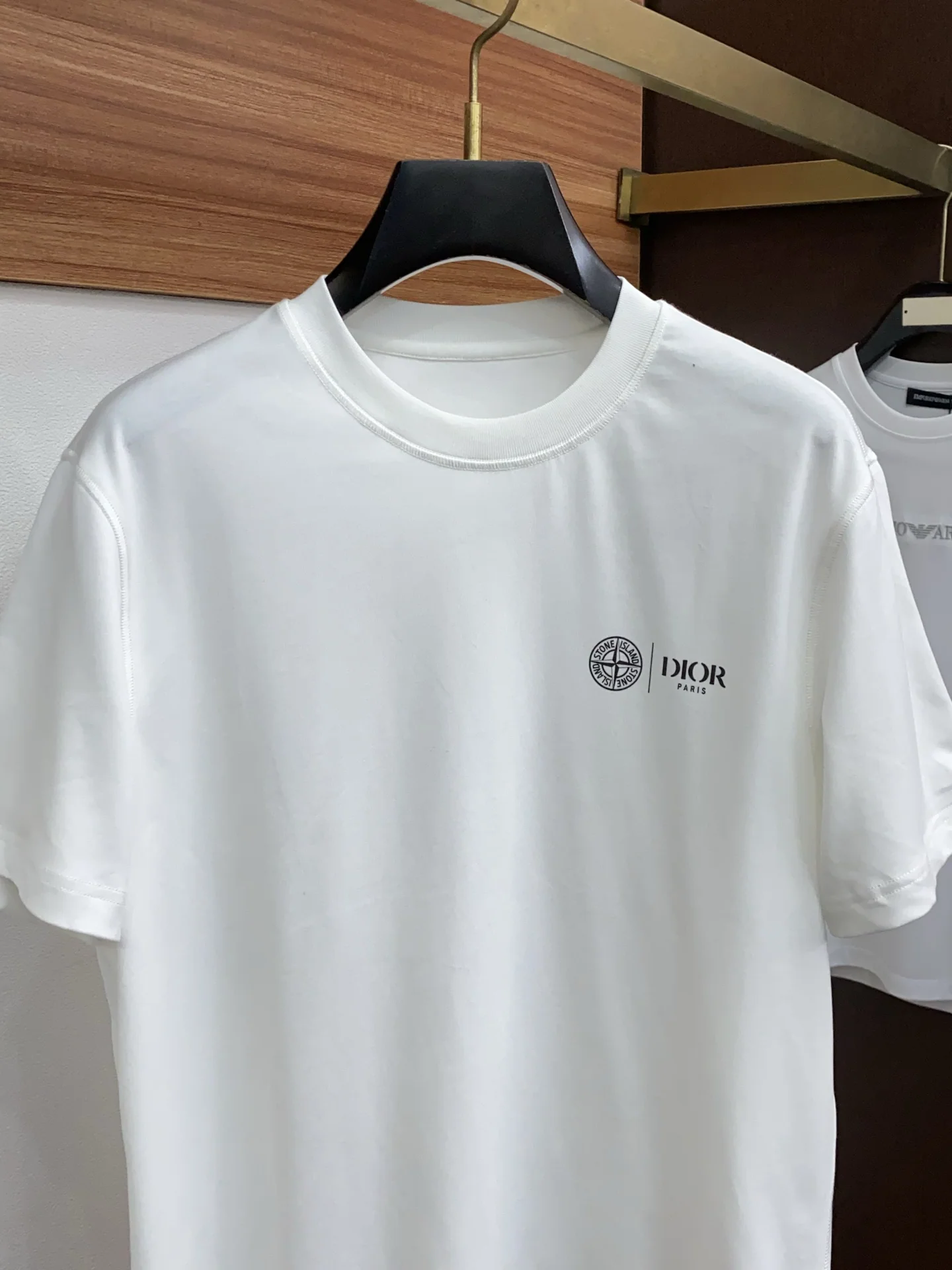 디올 남성 긴섬유 코튼 반팔 티셔츠 상세 이미지 3