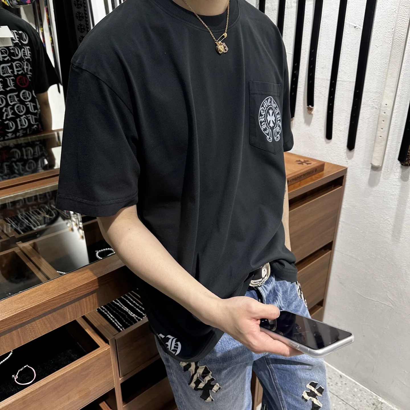 크롬하츠 남성 반팔 티셔츠 상세 이미지 8