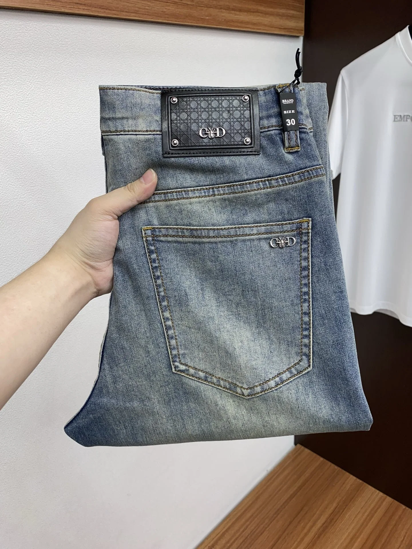 디올 데님 남성 청바지 상세 이미지 1