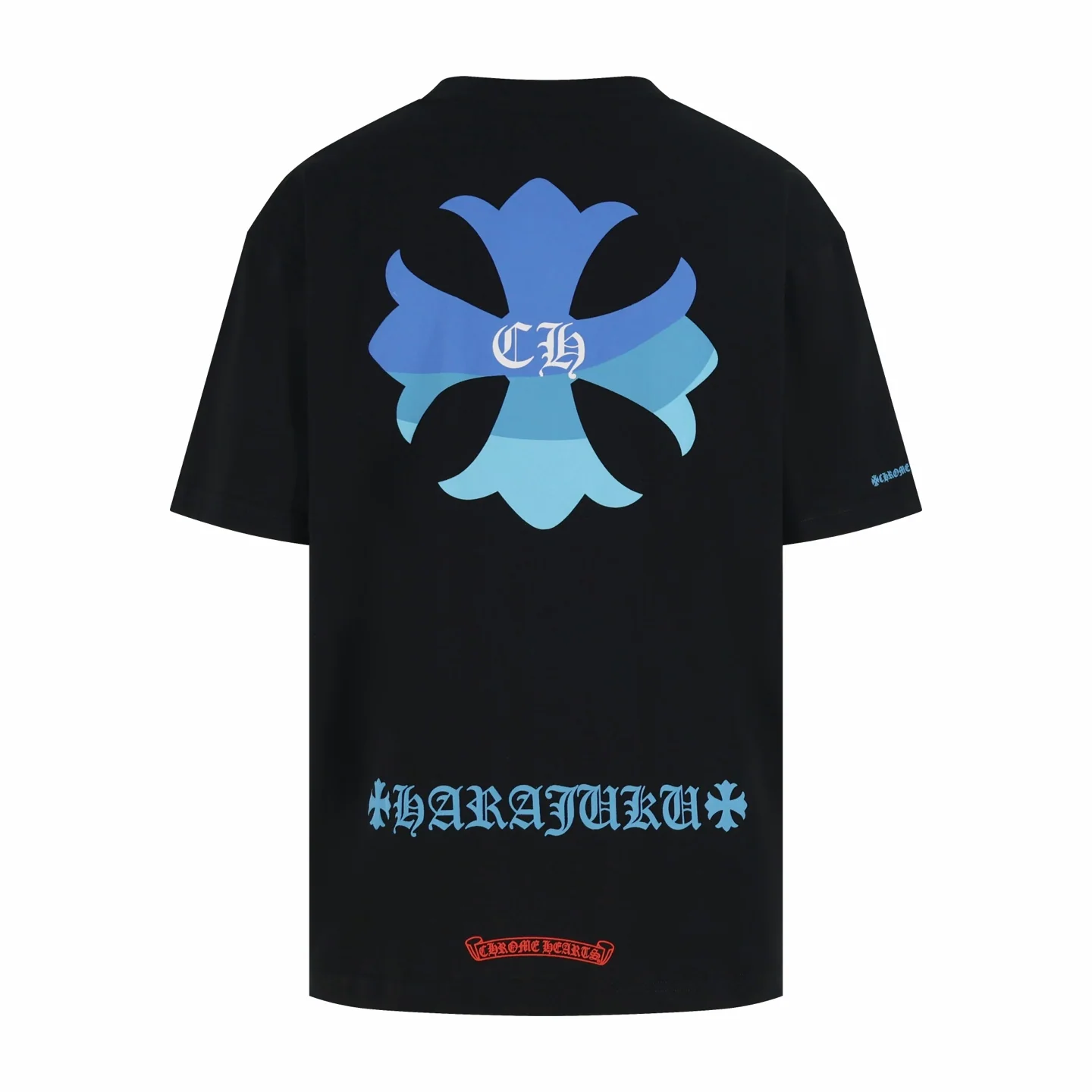 크롬하츠 블루 크로스 반팔 티셔츠 상세 이미지 2