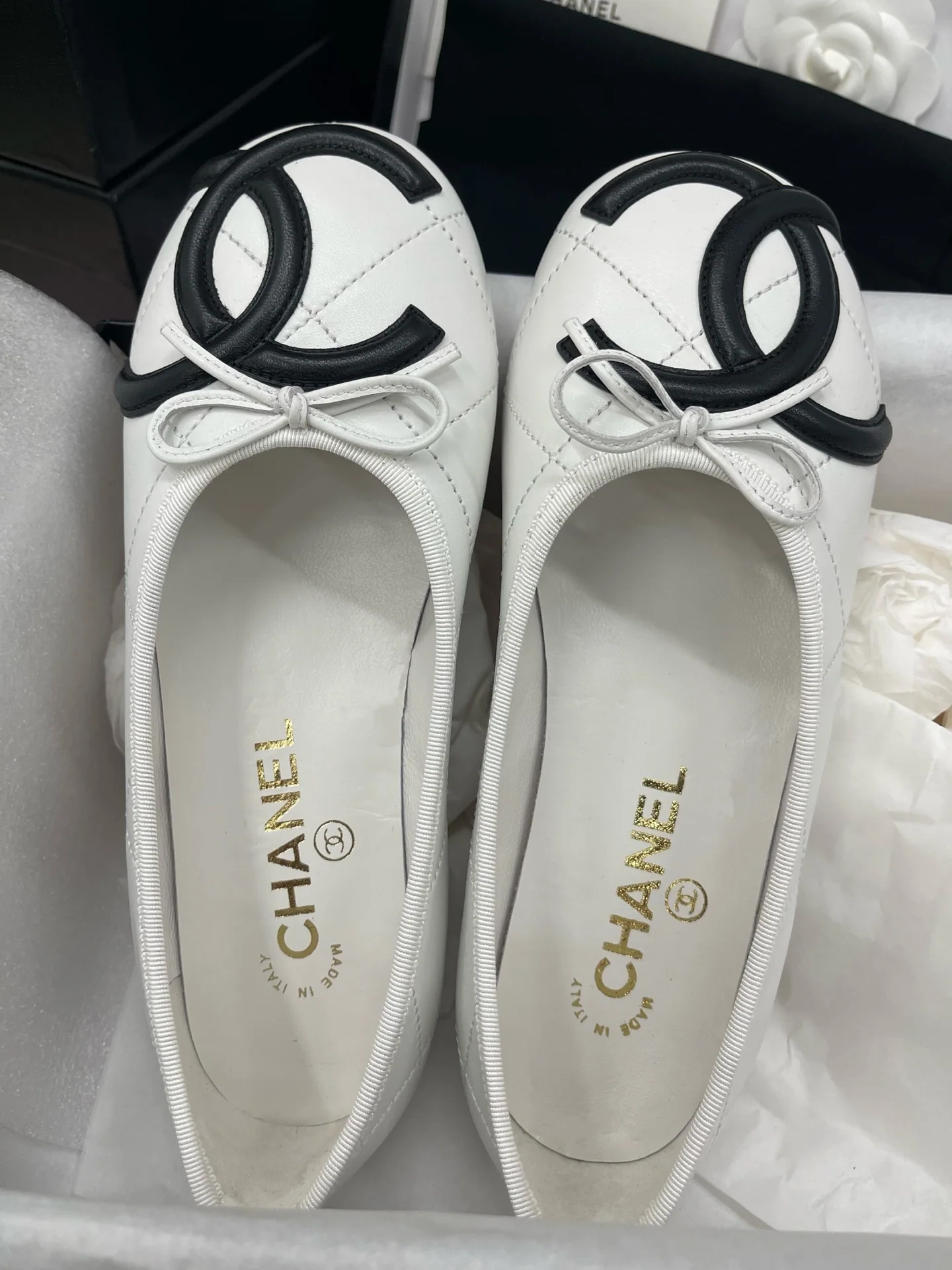 샤넬 캄리 화이트 신발 149799