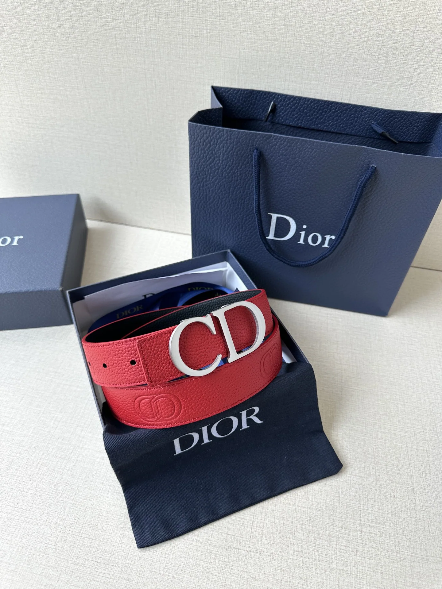 디올 CD 로고 스테인리스 스틸 벨트 상세 이미지 7