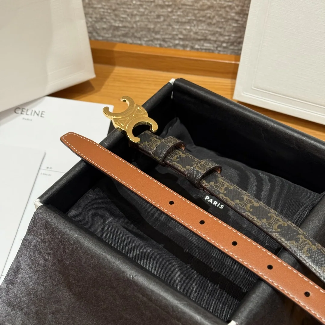 셀린느 개선문 TRIOMPHE 양면 송아지가죽 벨트 상세 이미지 6