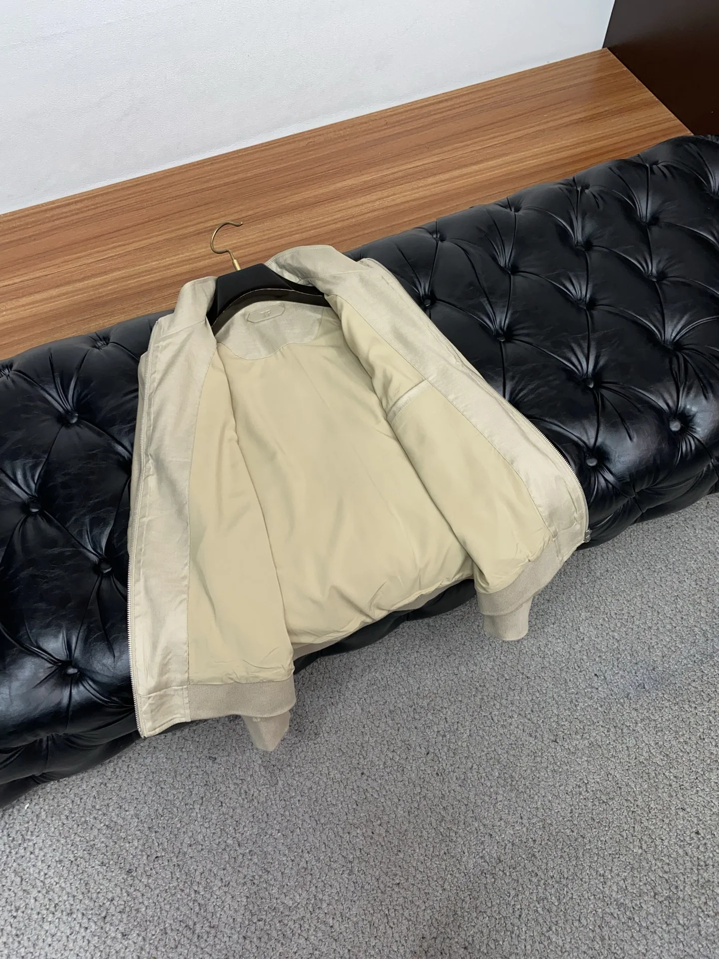 톰포드 남성 코튼 린넨 스탠드 카라 자켓 상세 이미지 7