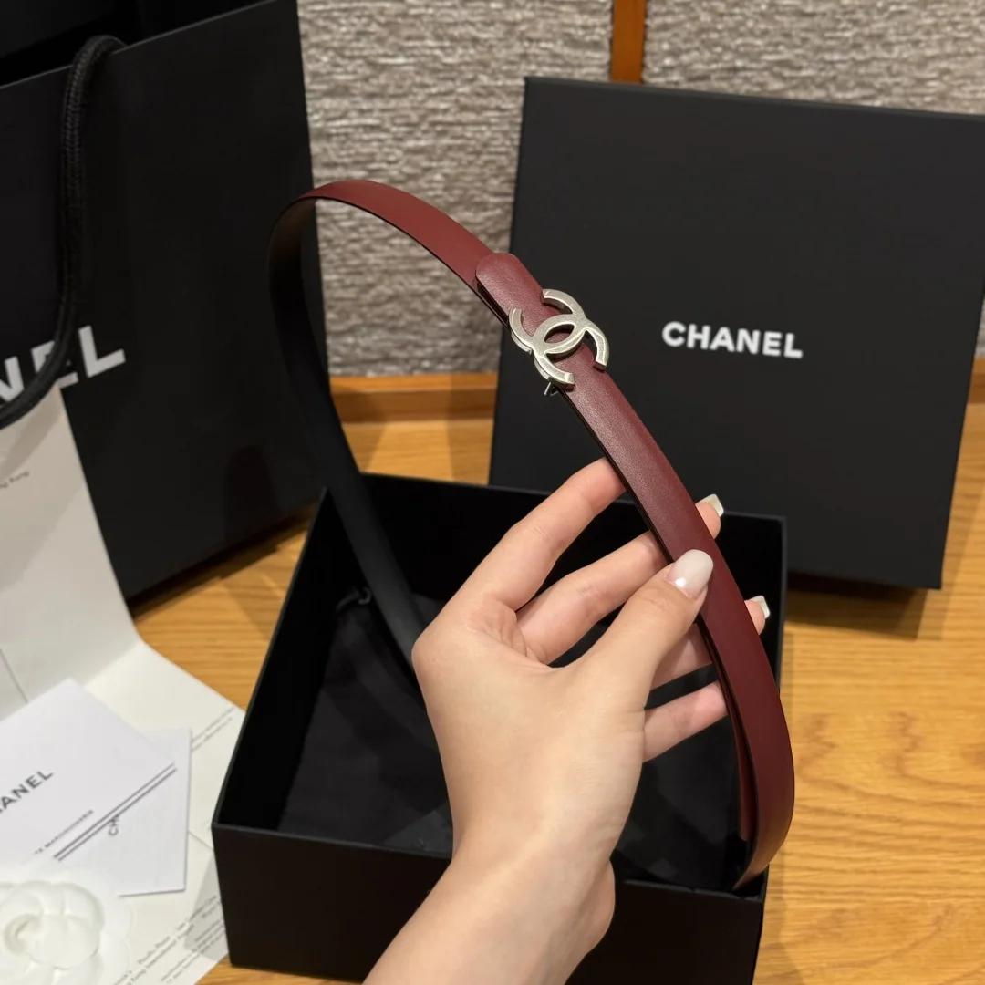 샤넬 슬림 양면 송아지가죽 벨트 상세 이미지 5