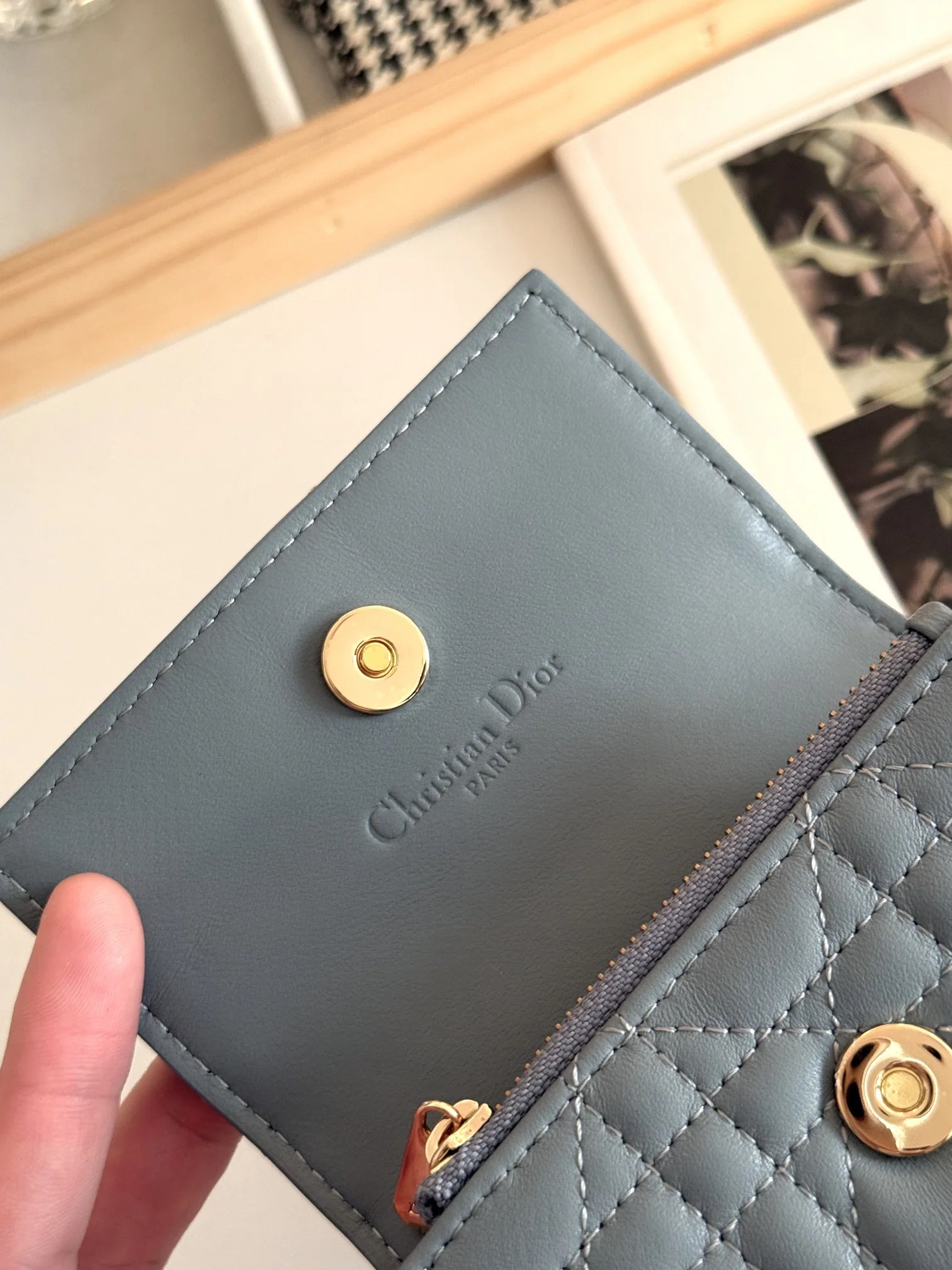 디올 도파민 컬러 지갑 상세 이미지 7