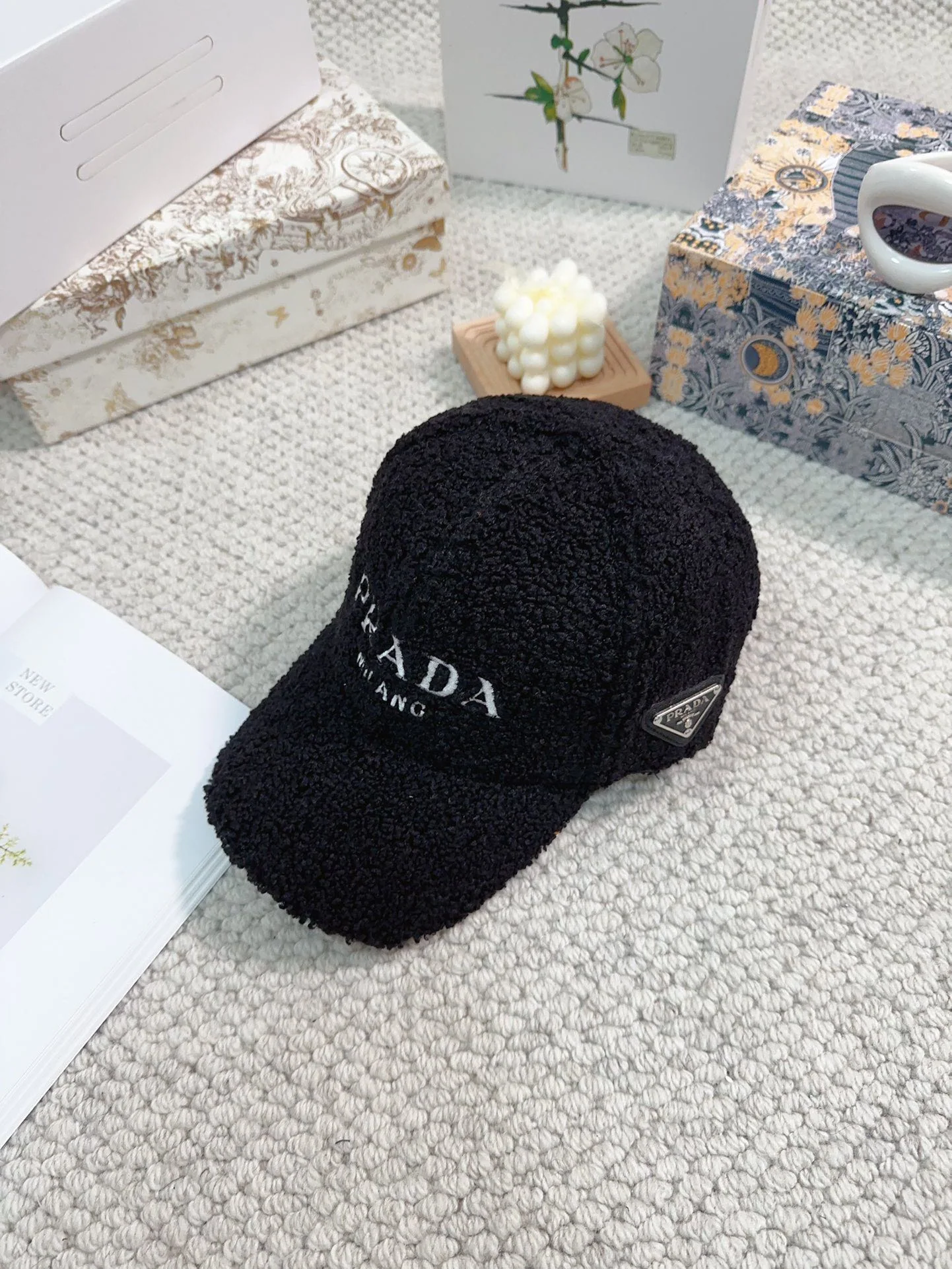 프라다 램울 베이스볼캡 상세 이미지 2