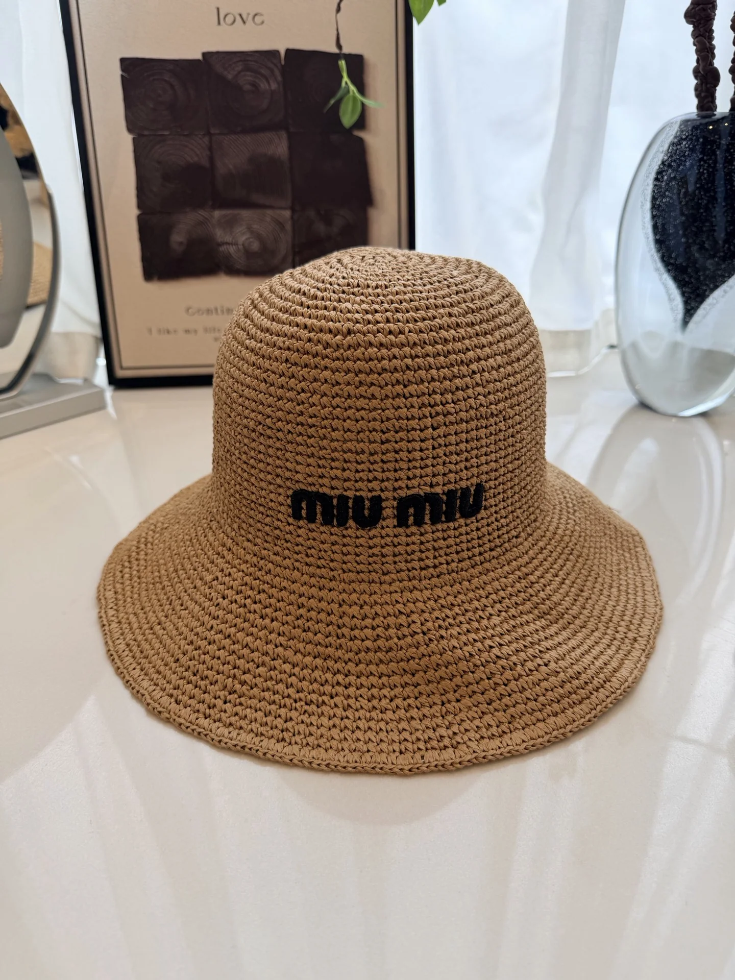 미우미우 스트로우 어부 모자 상세 이미지 2