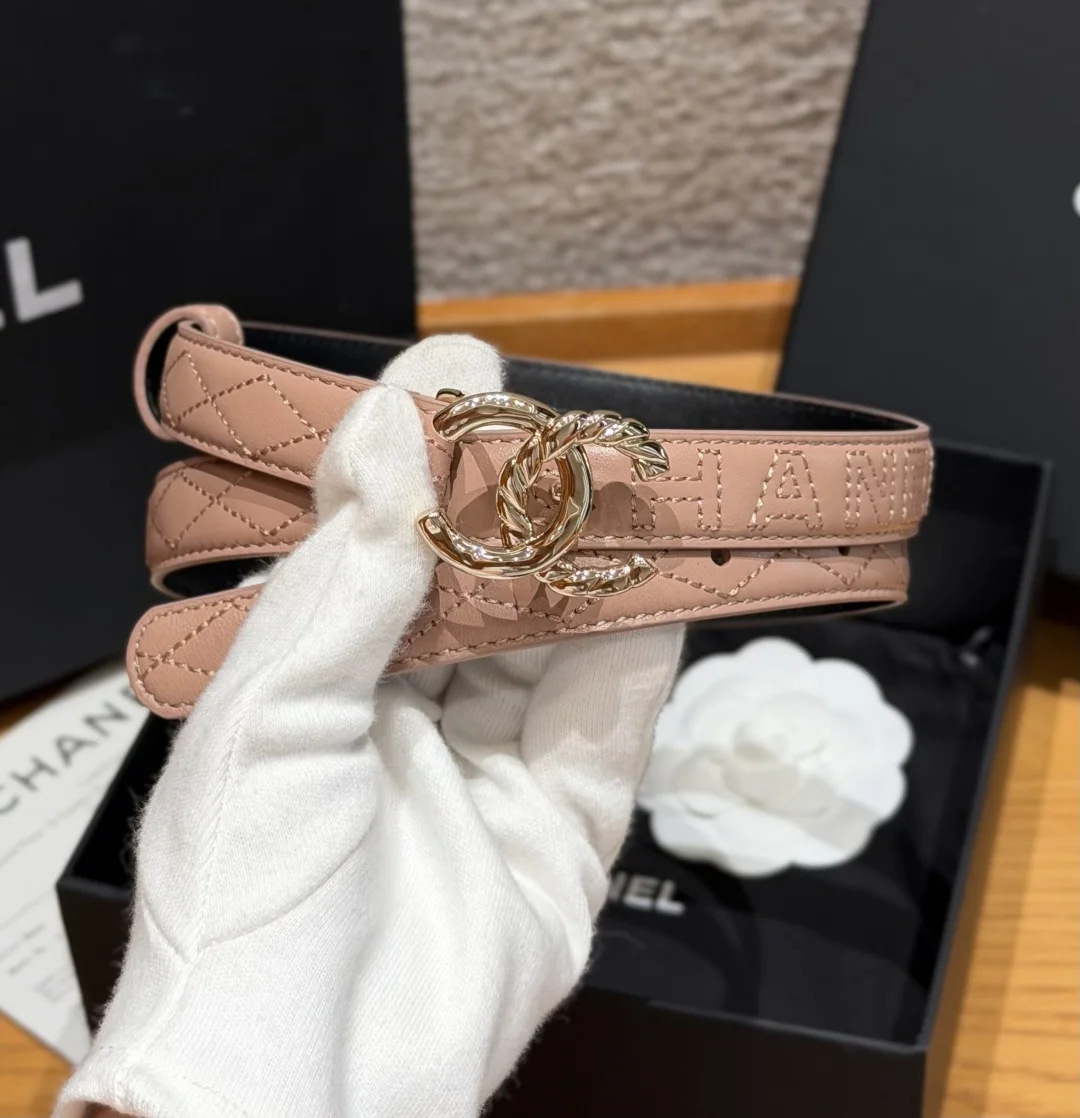 샤넬 퀼팅 램스킨 20mm 벨트 상세 이미지 2